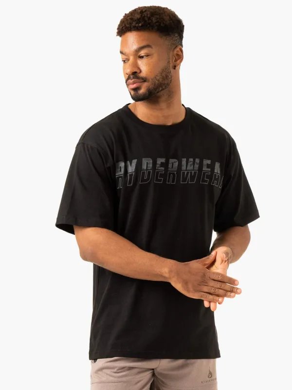 Overdrive Oversized T-Shirt - Black sold by Ryderwear