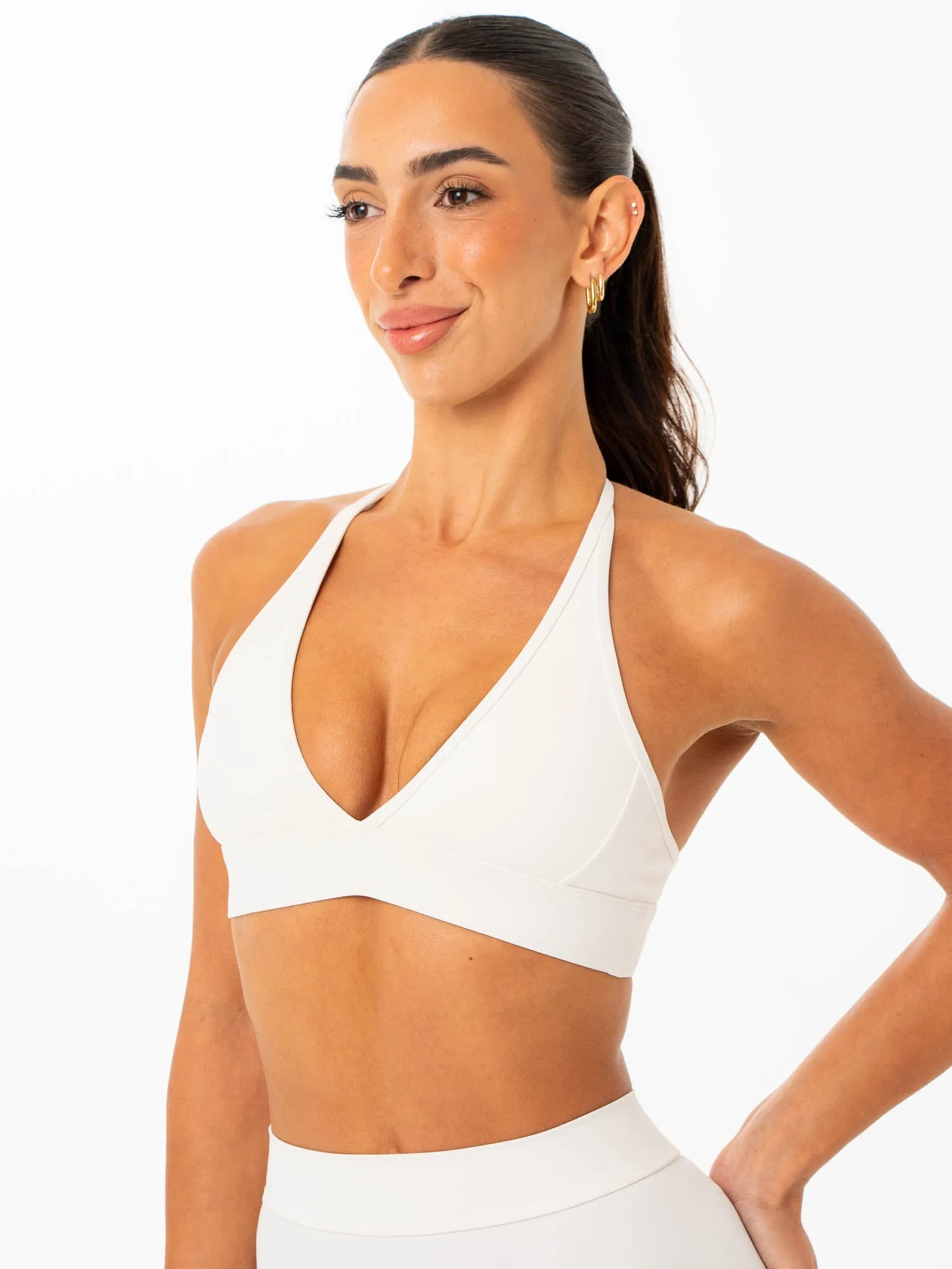 NKD Contrast Halter Bra - Vanilla sold by Ryderwear product image thumbnail 3
