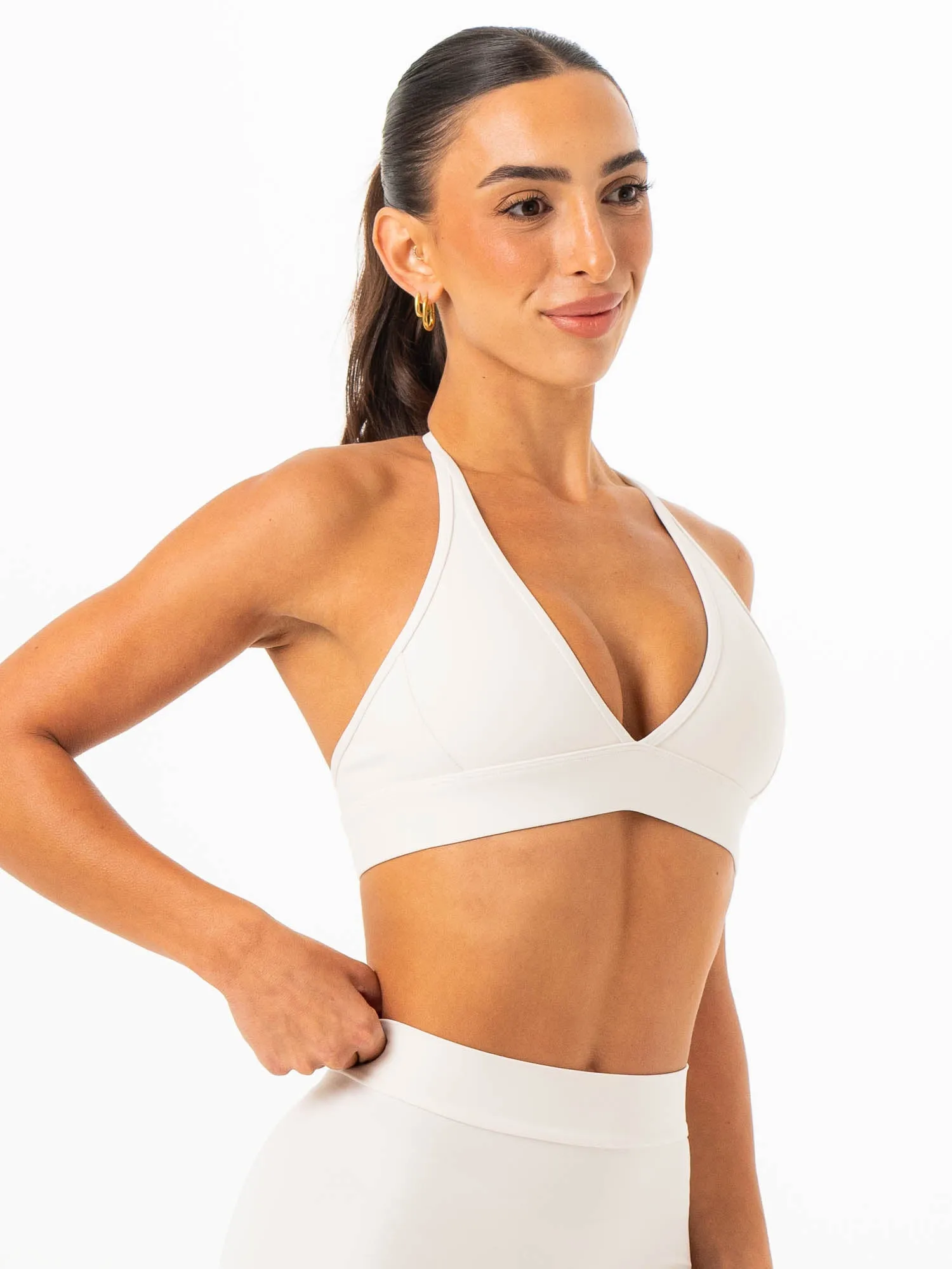 NKD Contrast Halter Bra - Vanilla sold by Ryderwear product image thumbnail 4