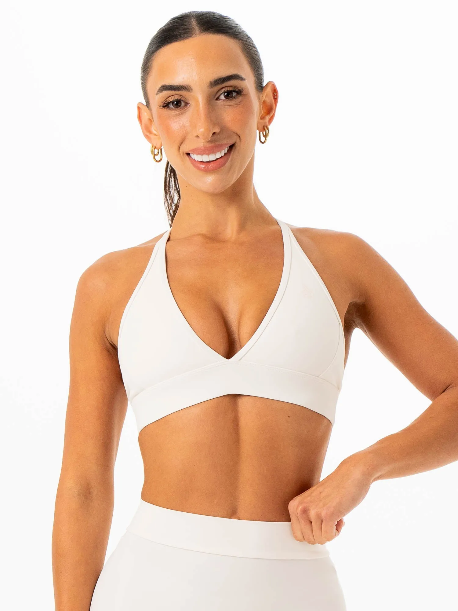 NKD Contrast Halter Bra - Vanilla sold by Ryderwear