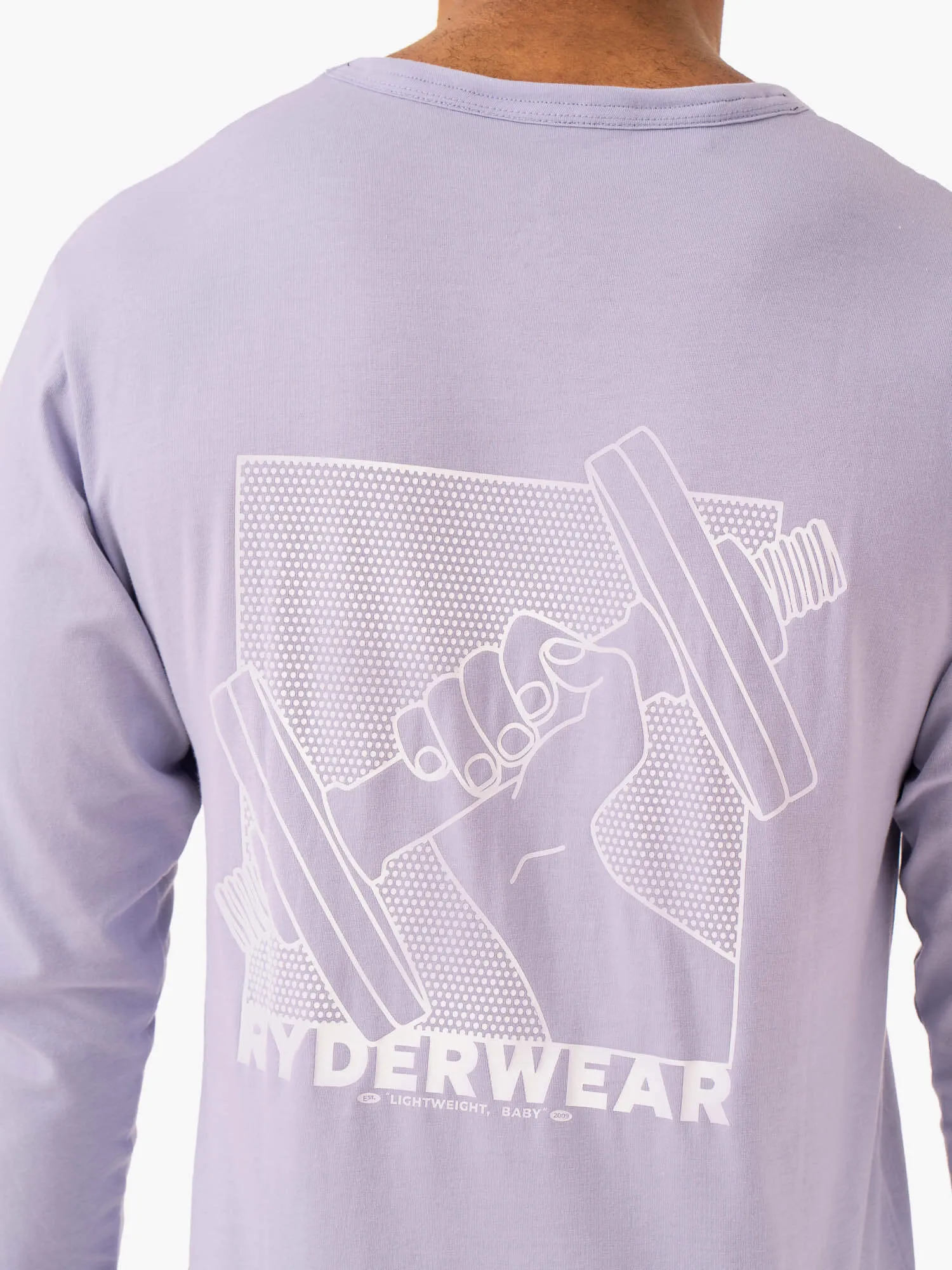 Lift Long Sleeve T-Shirt - Lavender sold by Ryderwear product image thumbnail 4