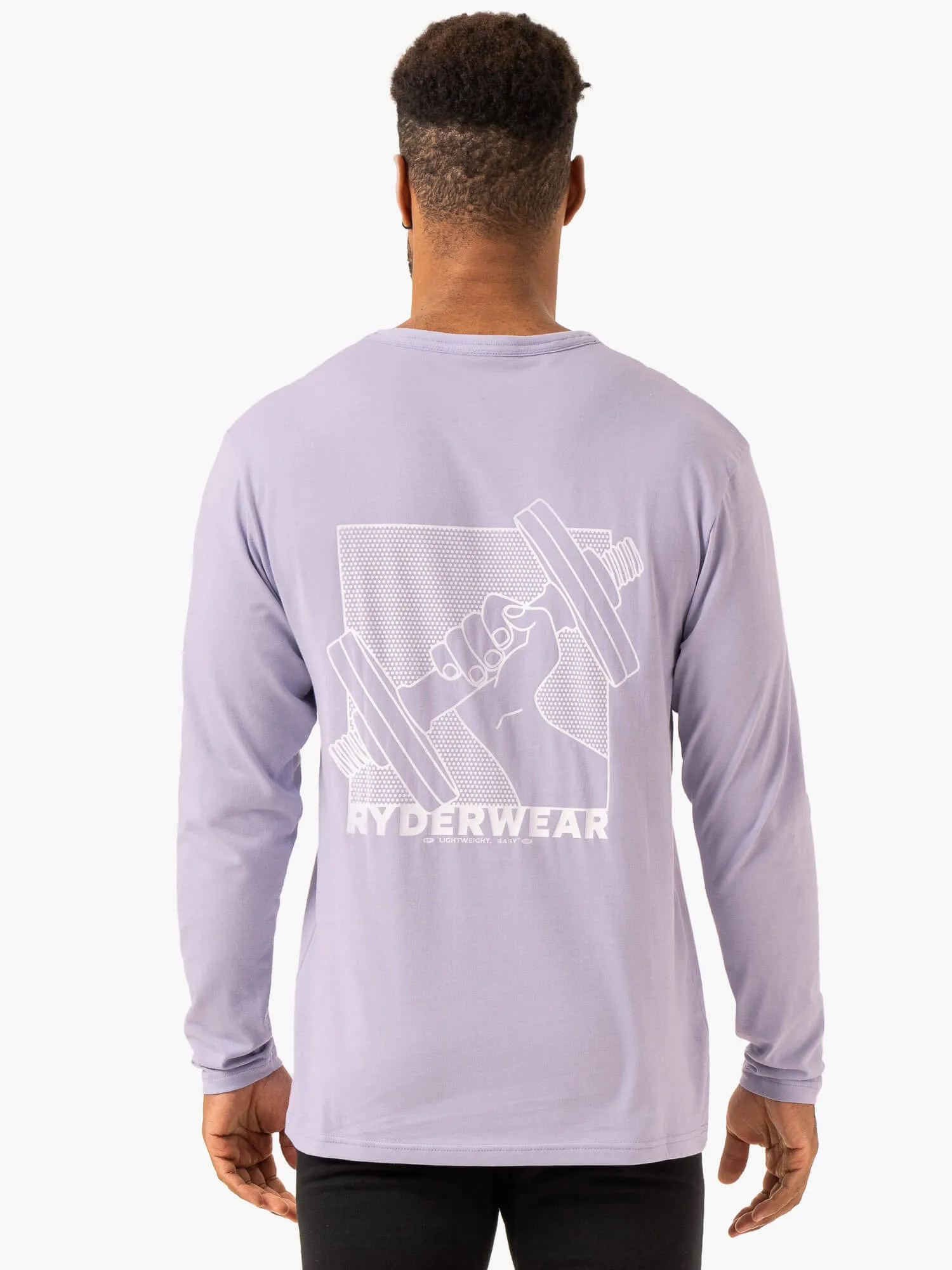 Lift Long Sleeve T-Shirt - Lavender sold by Ryderwear product image thumbnail 3