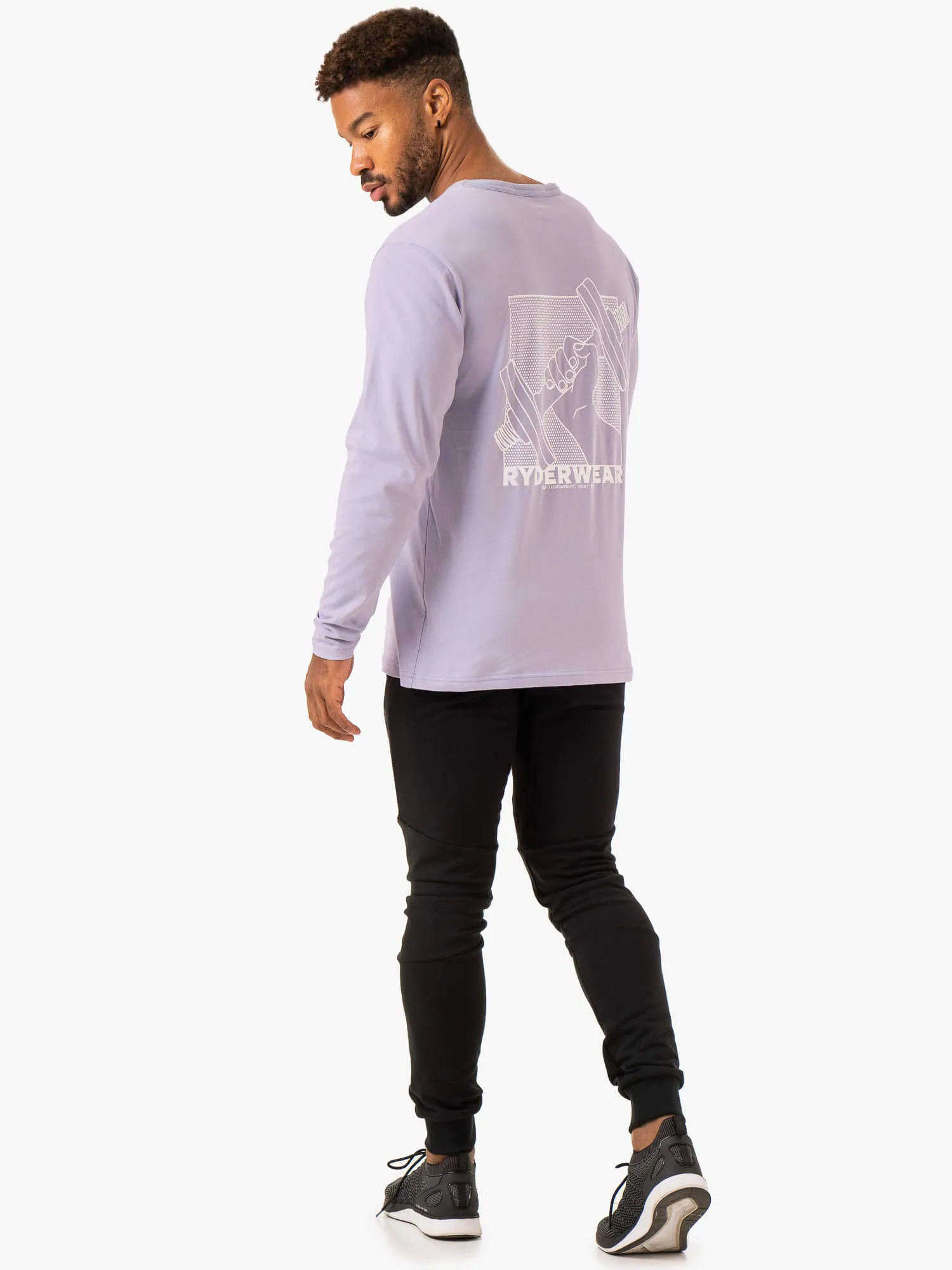 Lift Long Sleeve T-Shirt - Lavender sold by Ryderwear product image thumbnail 5
