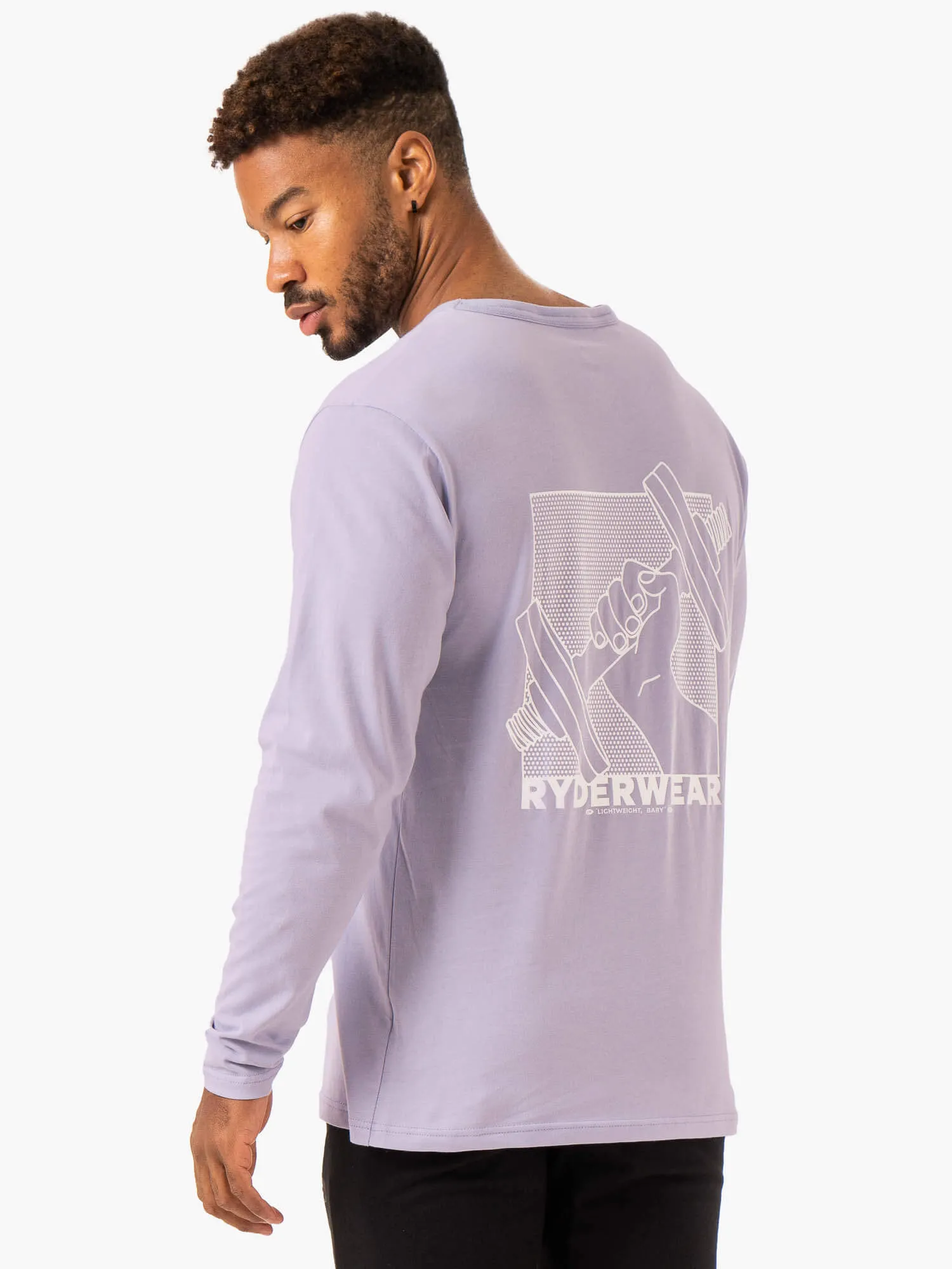 Lift Long Sleeve T-Shirt - Lavender sold by Ryderwear