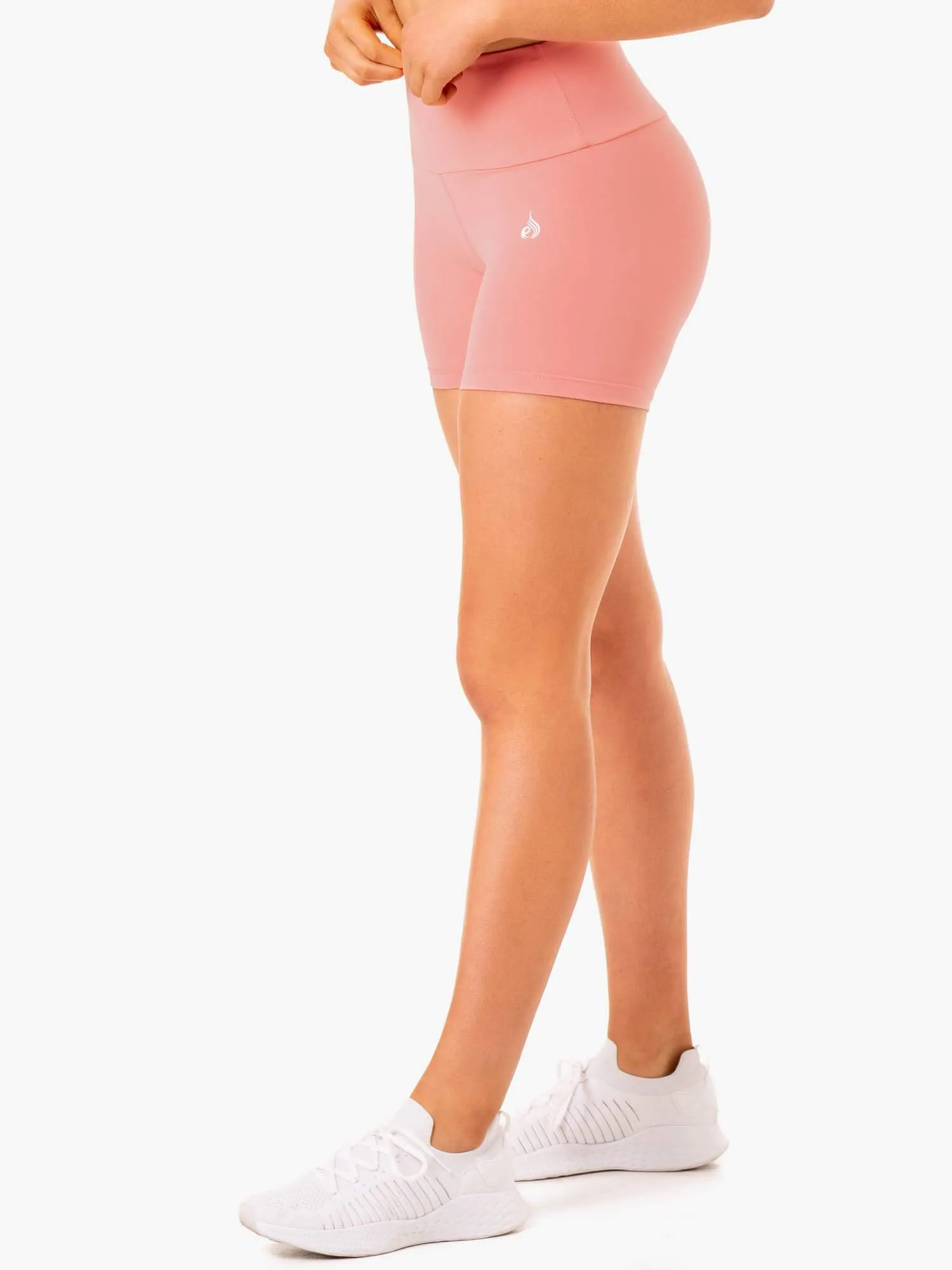 Staples Scrunch Bum Mid Length Shorts - Rose Pink sold by Ryderwear product image thumbnail 3