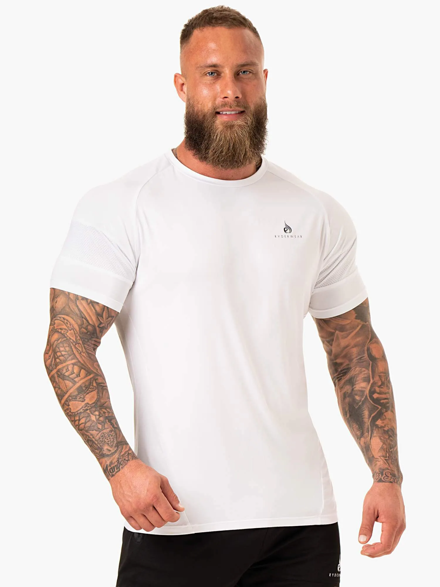Action Mesh T-Shirt - White sold by Ryderwear product image thumbnail 3