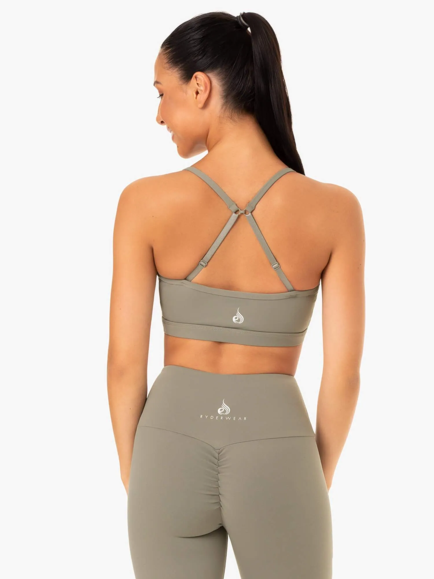 Staples Sports Bra - Khaki sold by Ryderwear product image thumbnail 2