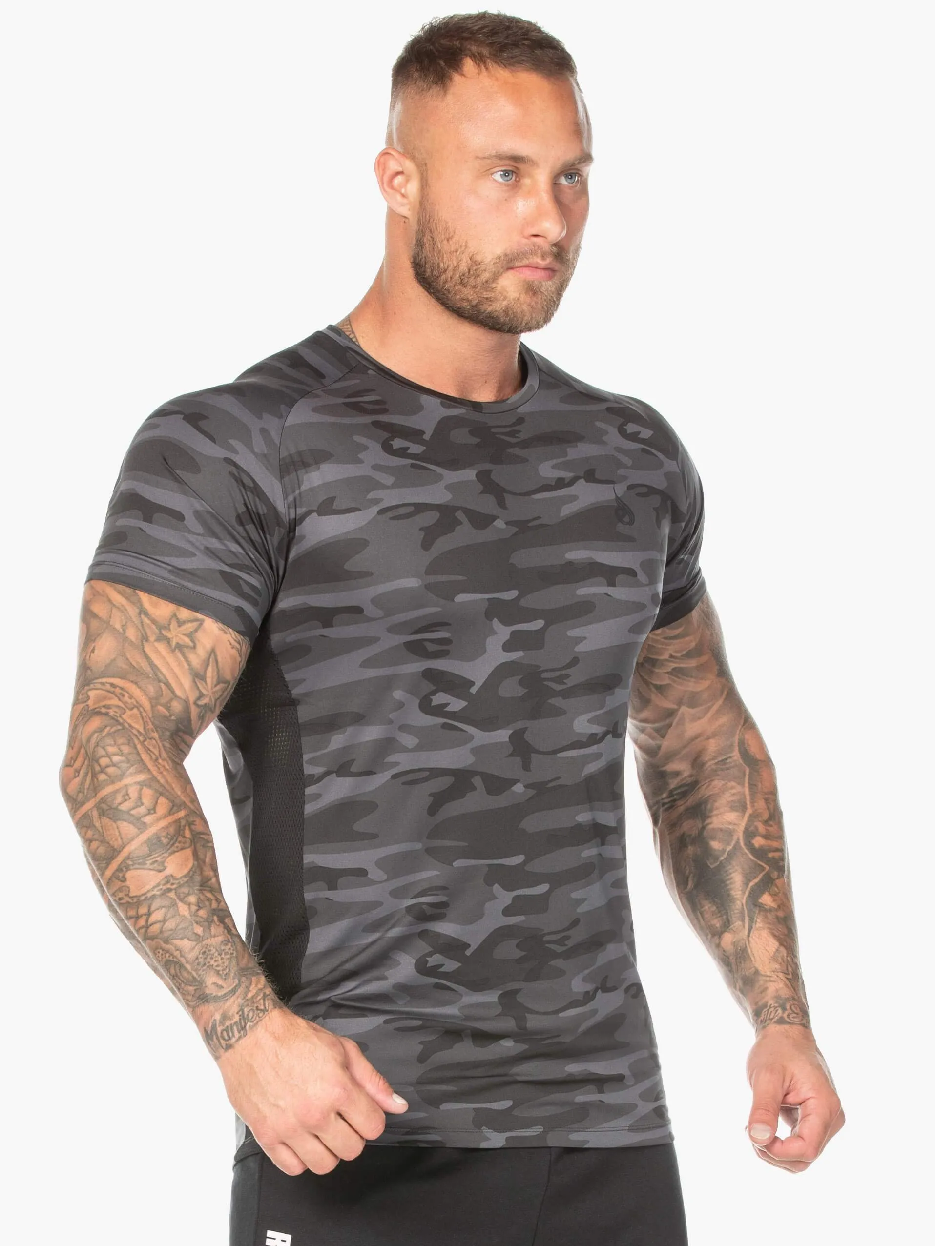 Camo Mesh T-Shirt - Black Camo sold by Ryderwear product image thumbnail 4