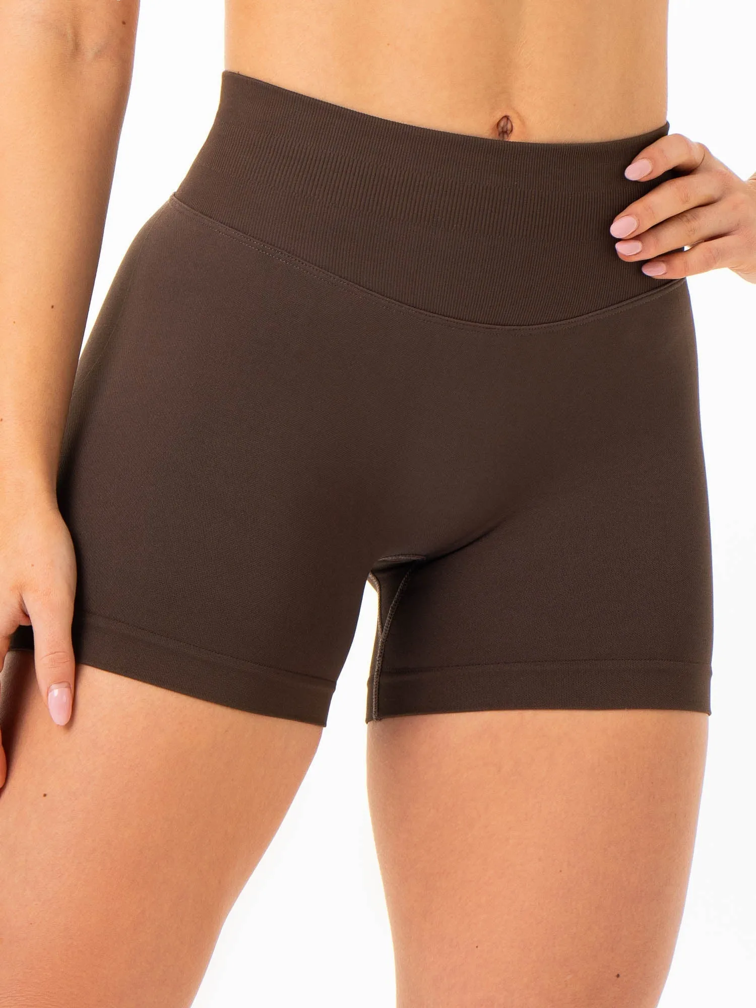 Boost Seamless Shorts - Espresso sold by Ryderwear product image thumbnail 4