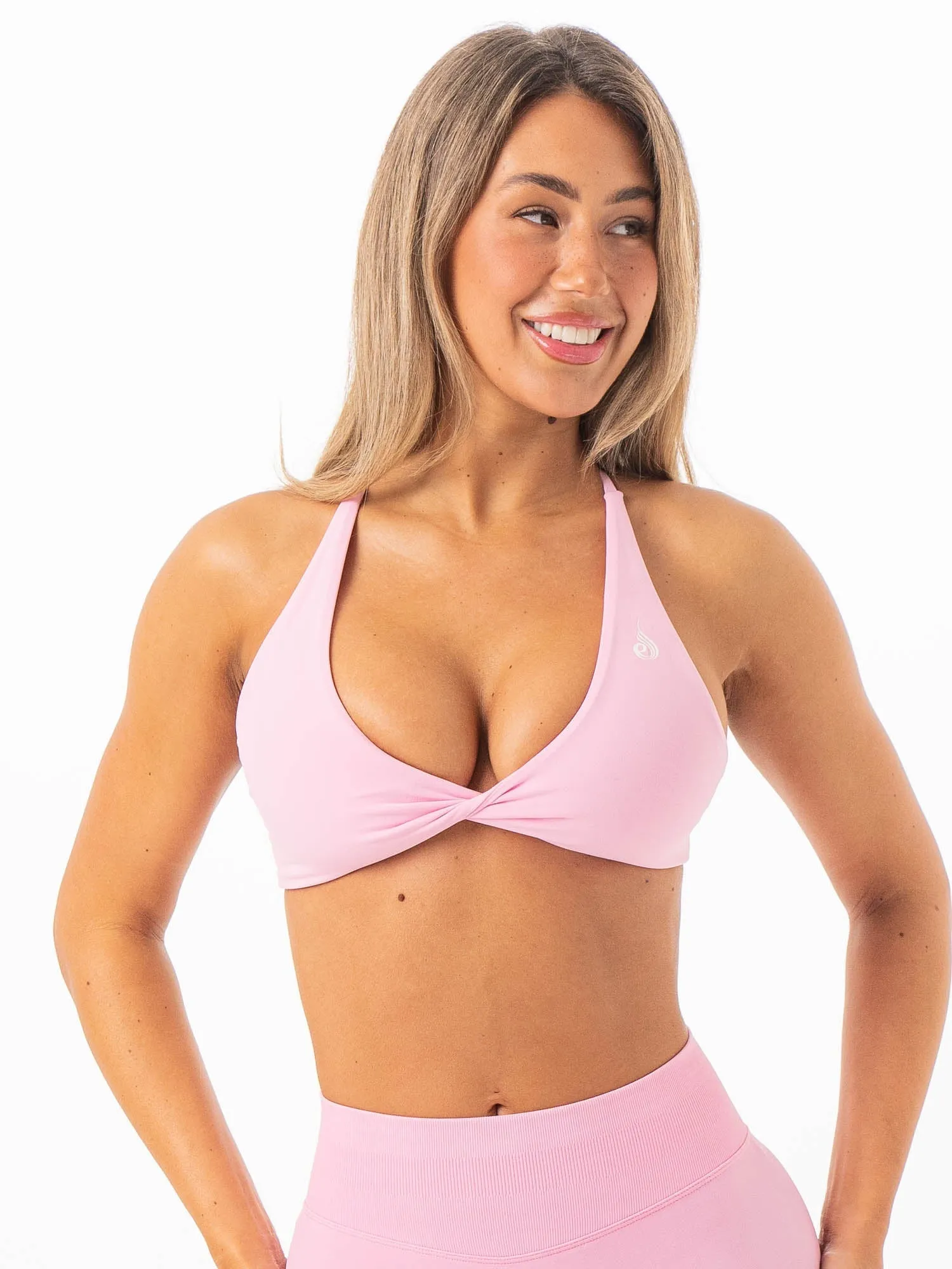 NKD Twist Sports Bra - Bubblegum sold by Ryderwear