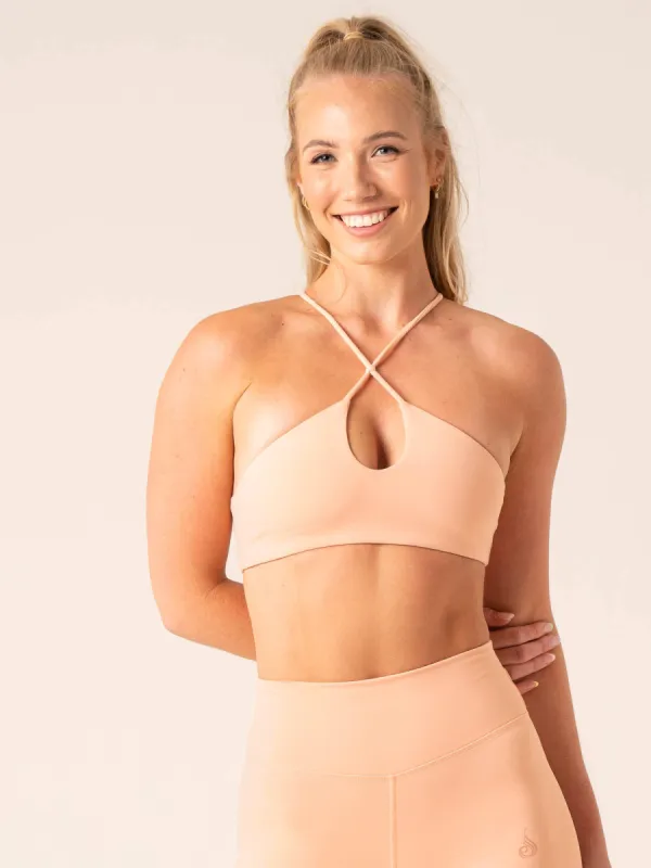 Unstoppable Sports Bra - Peach sold by Ryderwear