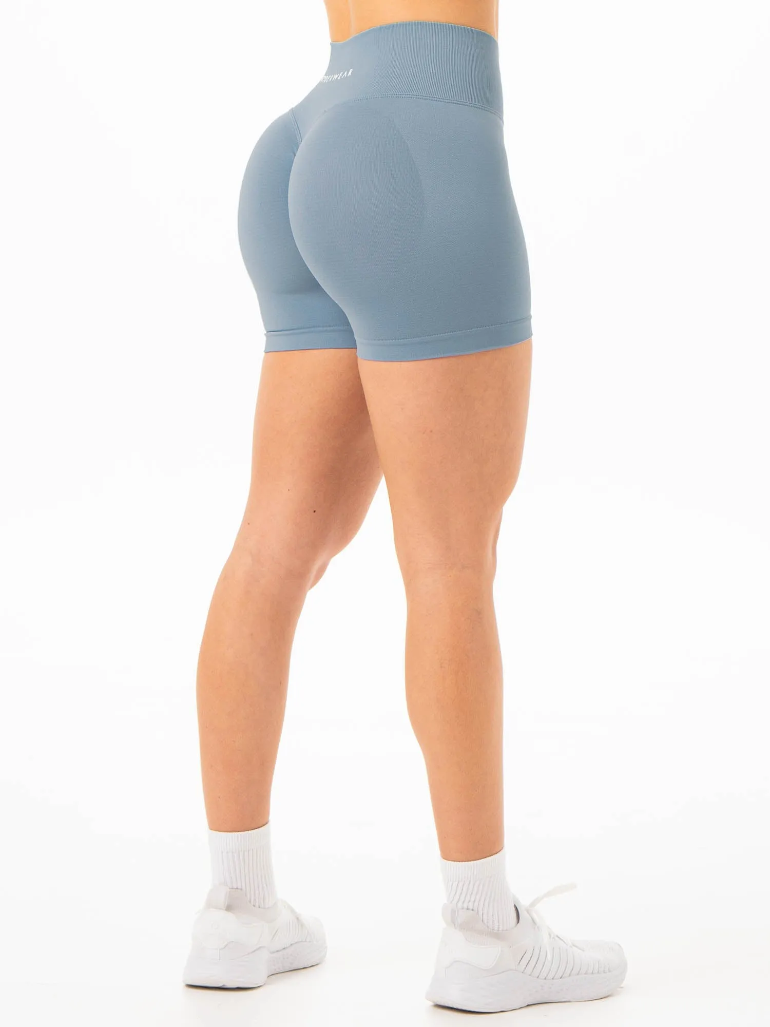 Sculpt Seamless Shorts - Steel Blue sold by Ryderwear product image thumbnail 3