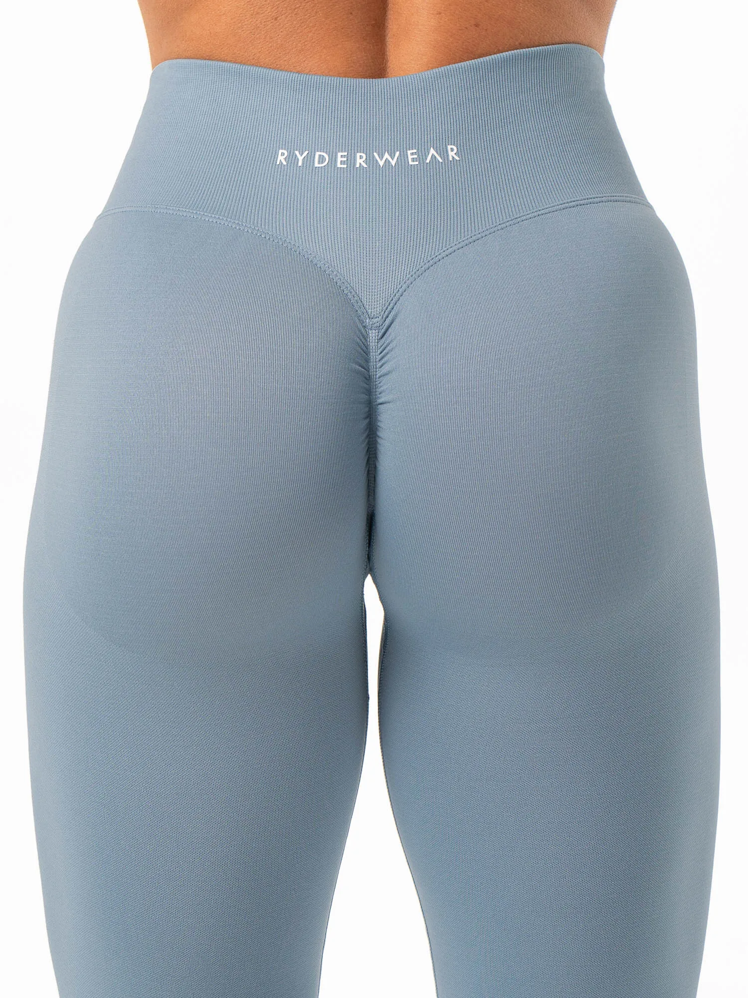 Sculpt Seamless Leggings - Steel Blue sold by Ryderwear product image thumbnail 3