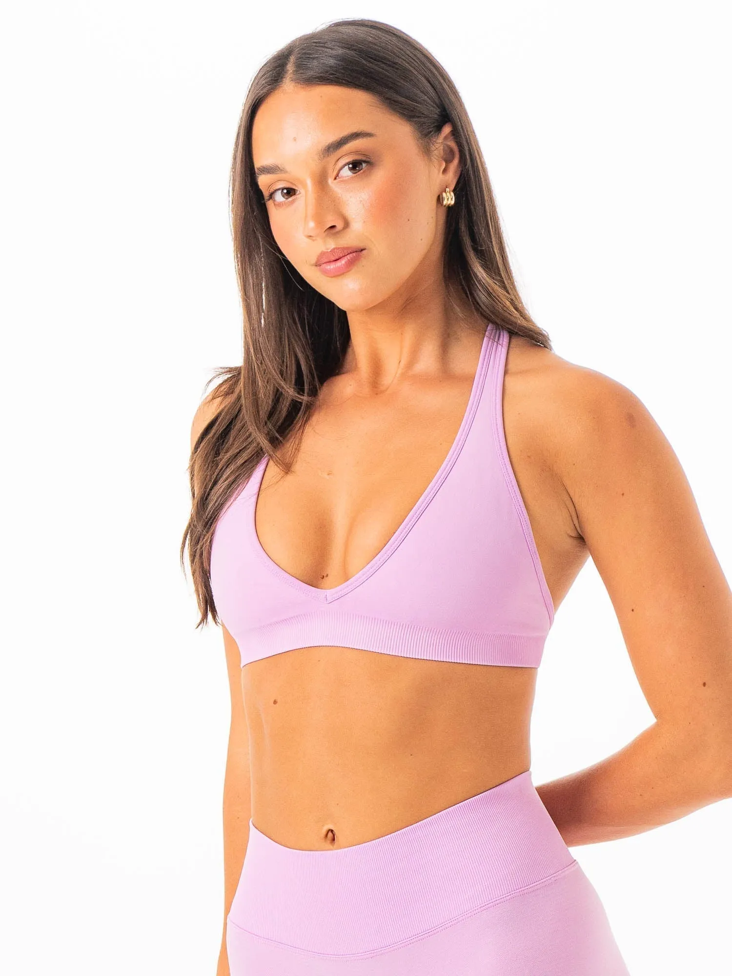 Sculpt Seamless Halter Bra - Amethyst sold by Ryderwear product image thumbnail 3