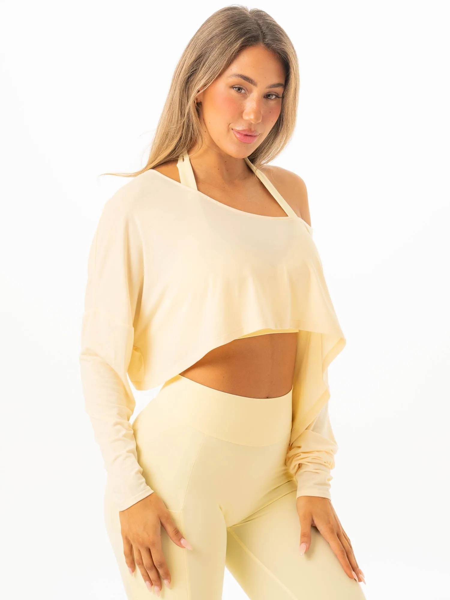 Slouchy Off Shoulder Top - Limoncello sold by Ryderwear product image thumbnail 5