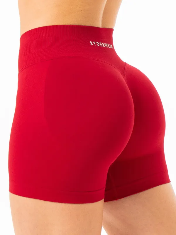 Boost Seamless Shorts - Cherry sold by Ryderwear