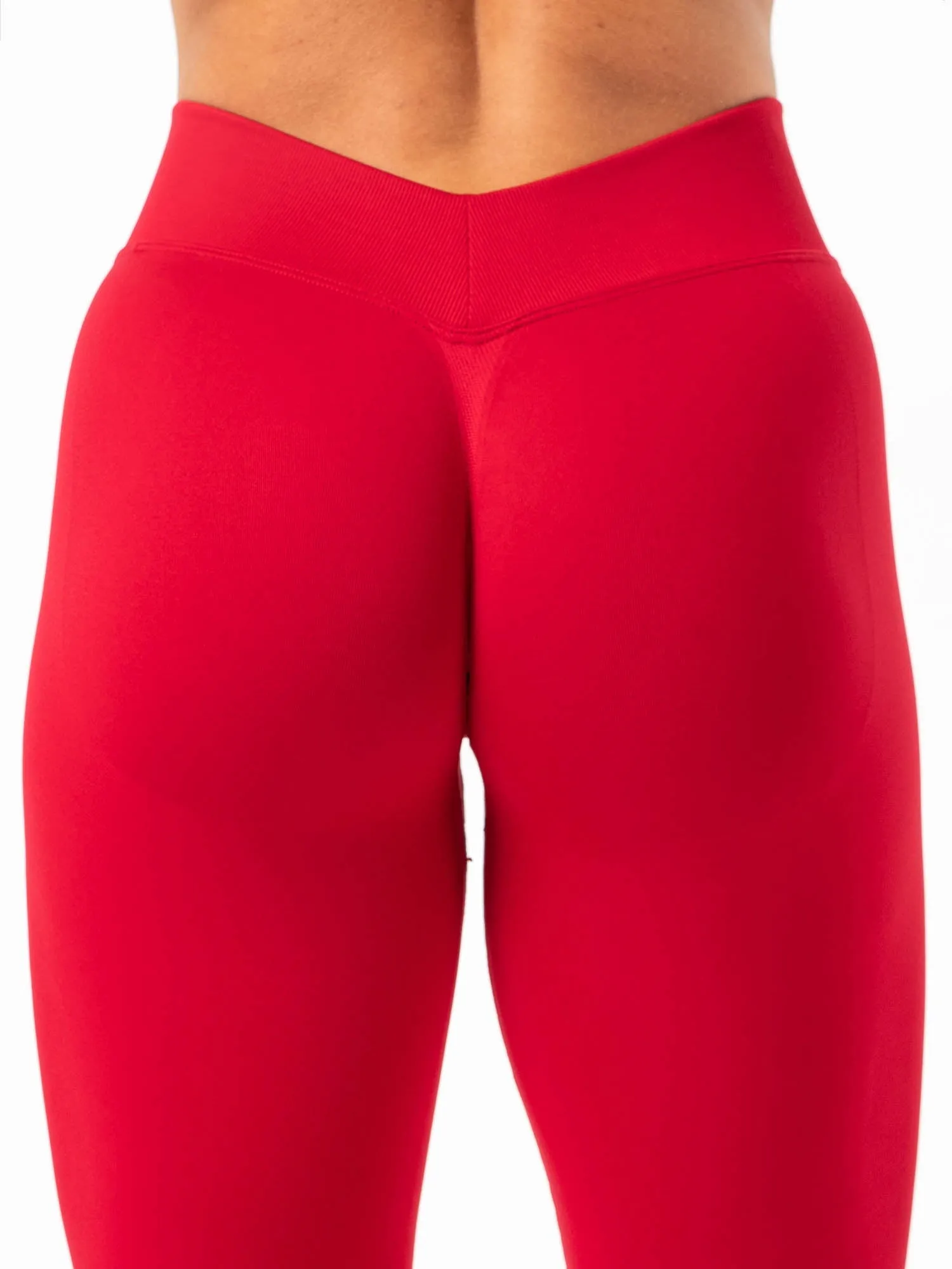 Boost V Back Leggings - Cherry sold by Ryderwear product image thumbnail 3