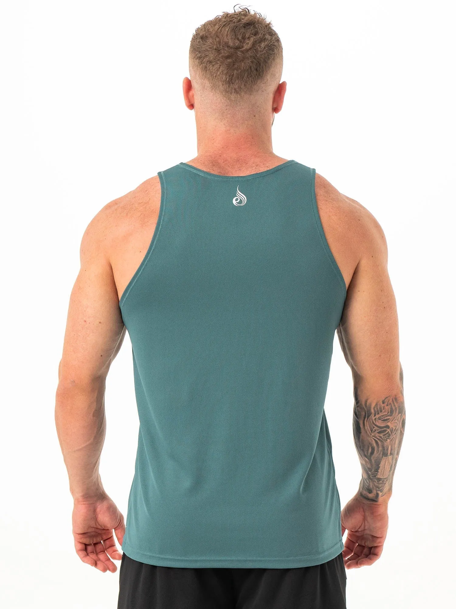 Heighten Mesh Regular Tank - Petrol sold by Ryderwear product image thumbnail 2
