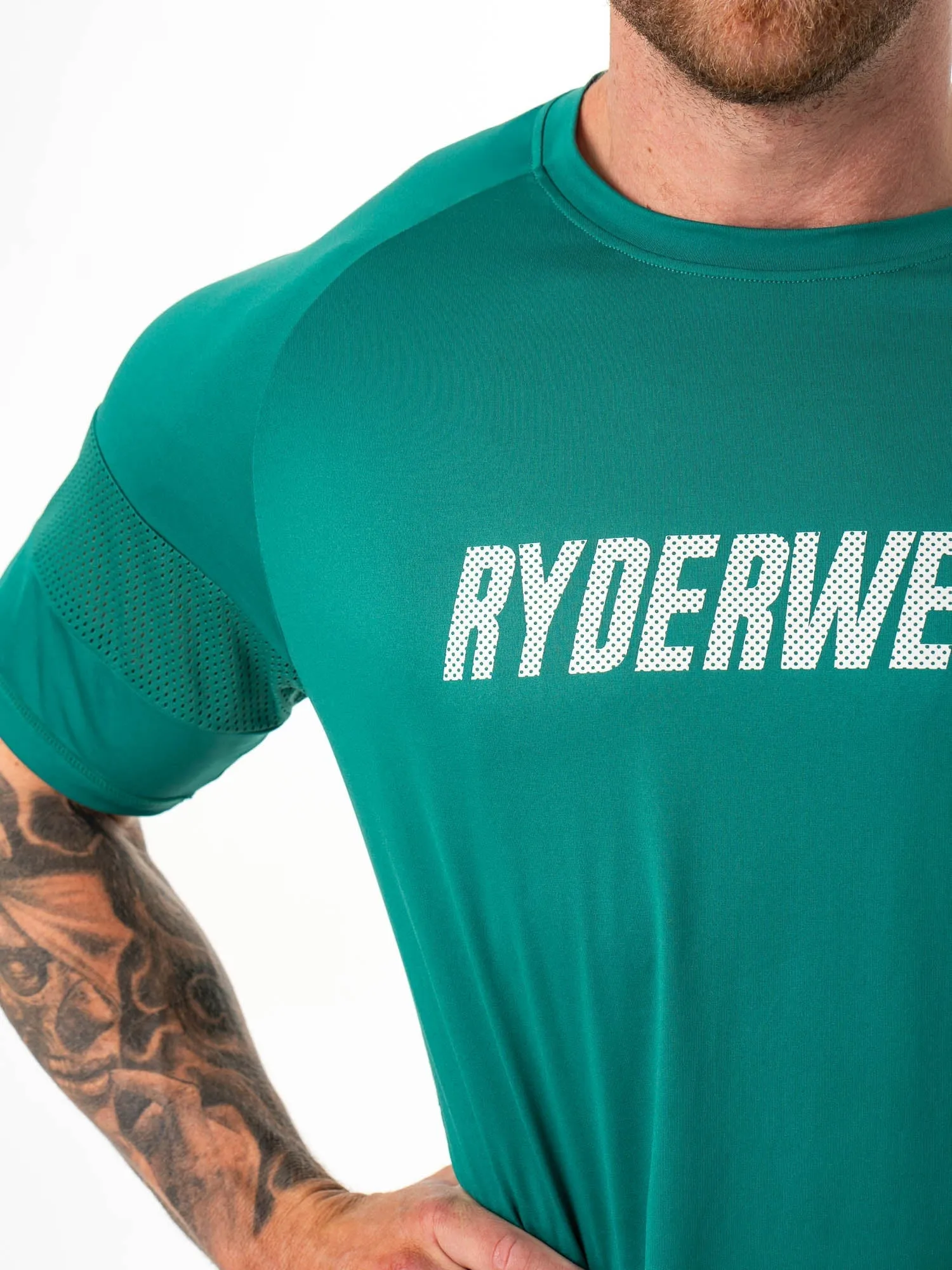 Flex Mesh T-Shirt - Emerald sold by Ryderwear product image thumbnail 5