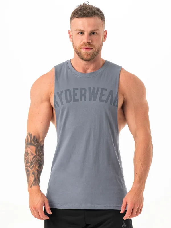 Baller Tank - Steel Blue sold by Ryderwear