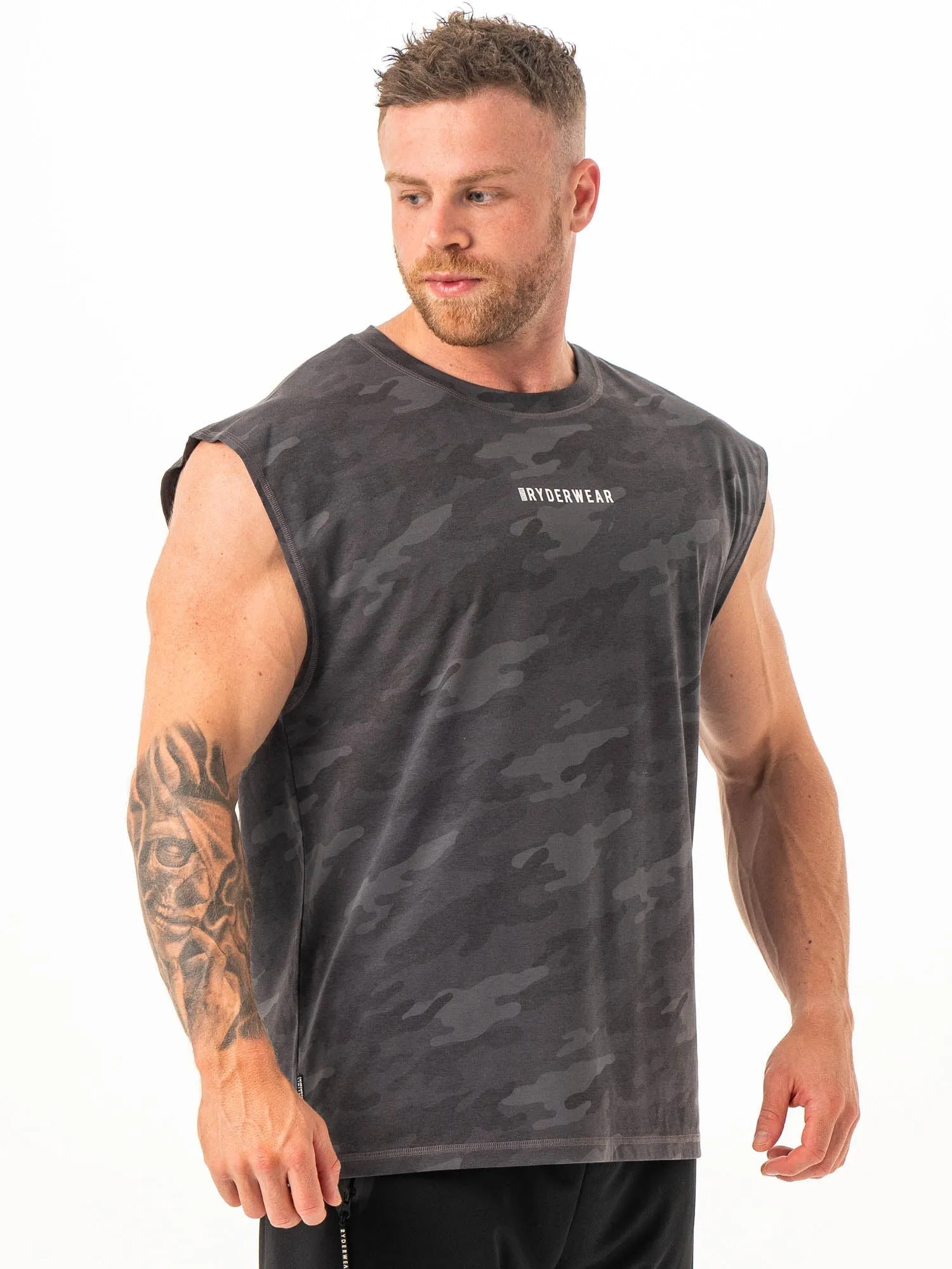 Pursuit Muscle Tank - Black Camo sold by Ryderwear product image thumbnail 4