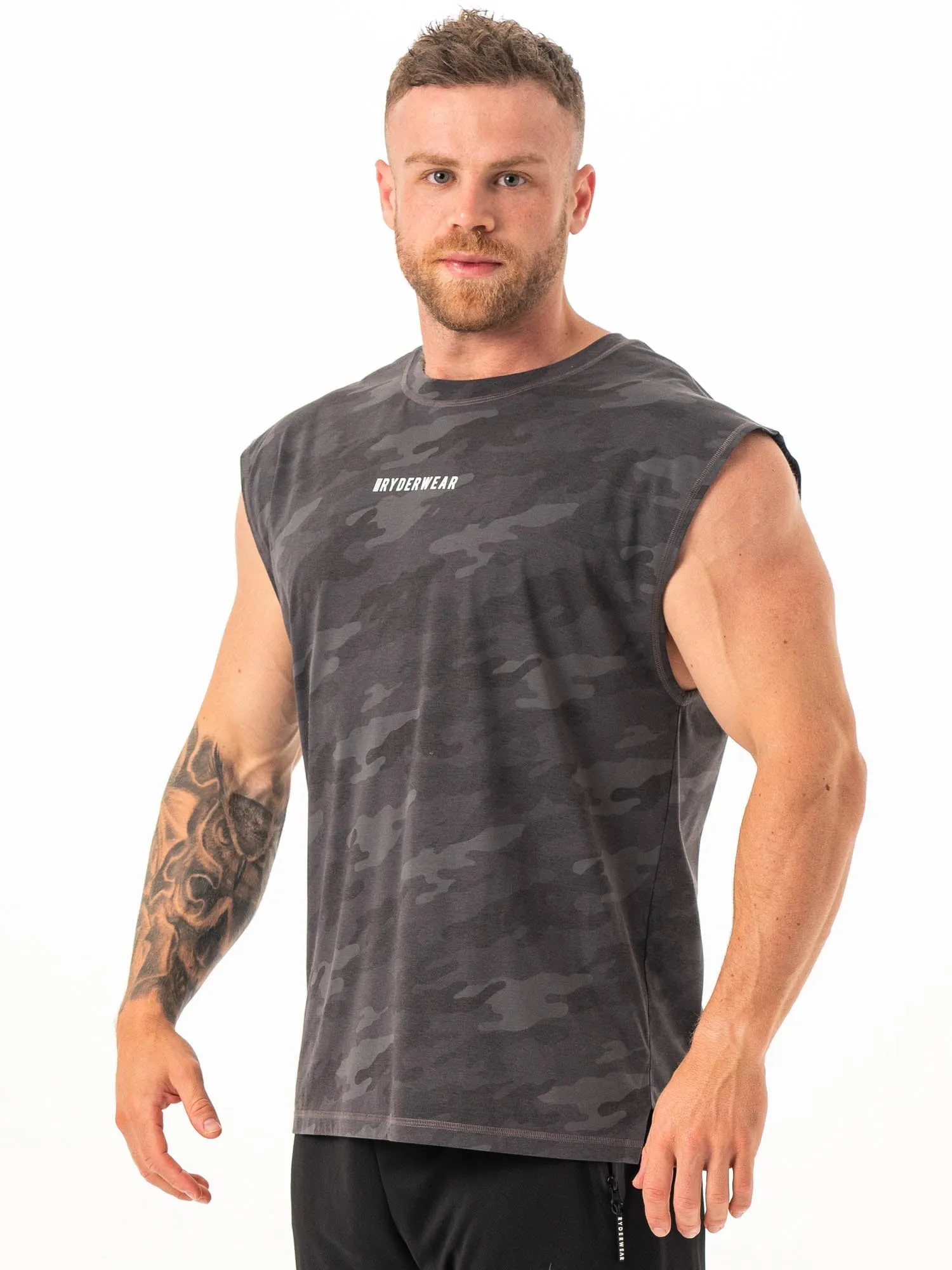 Pursuit Muscle Tank - Black Camo sold by Ryderwear product image thumbnail 3