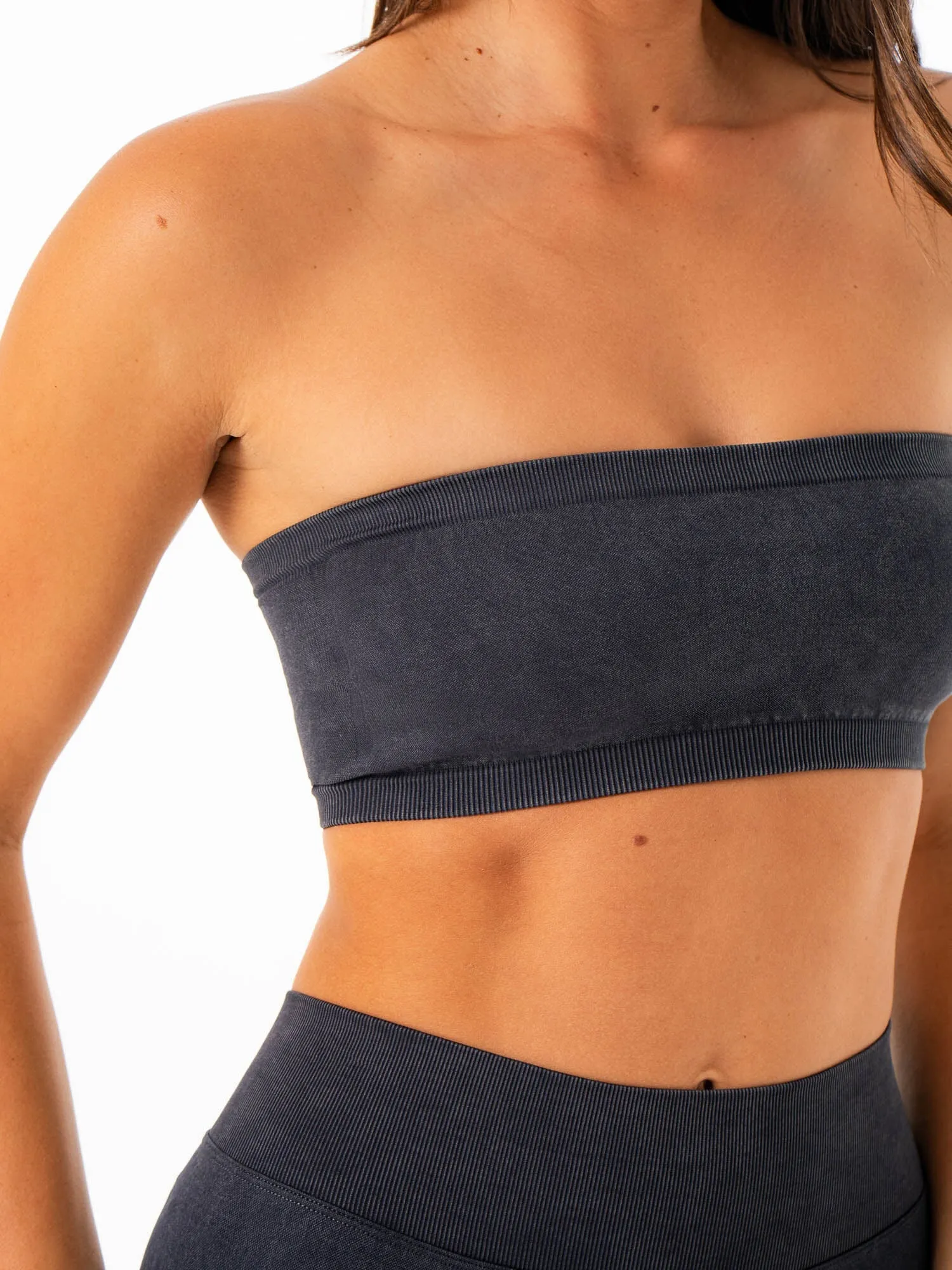 Stonewash Seamless Bandeau - Black sold by Ryderwear product image thumbnail 4