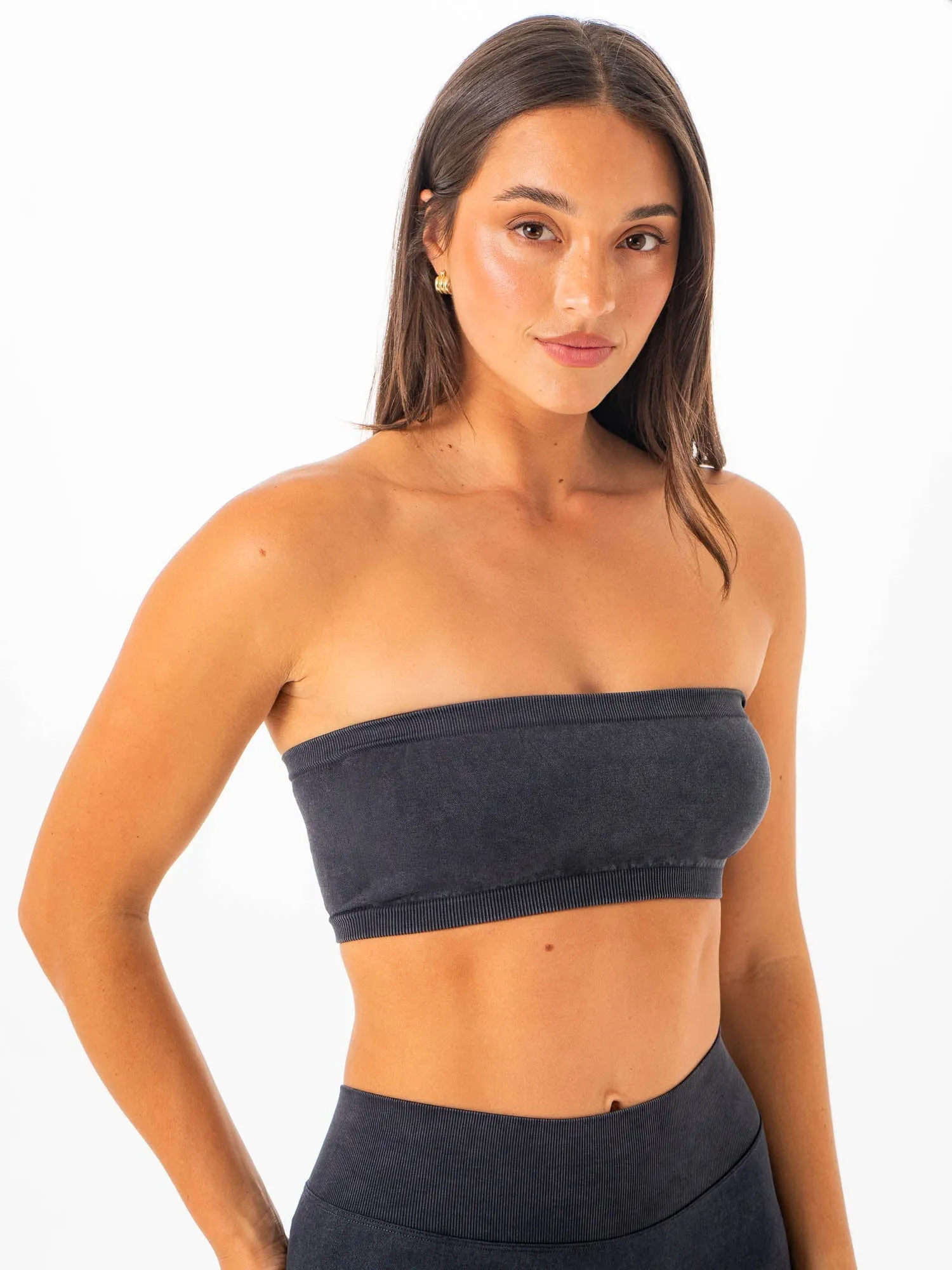 Stonewash Seamless Bandeau - Black sold by Ryderwear product image thumbnail 5