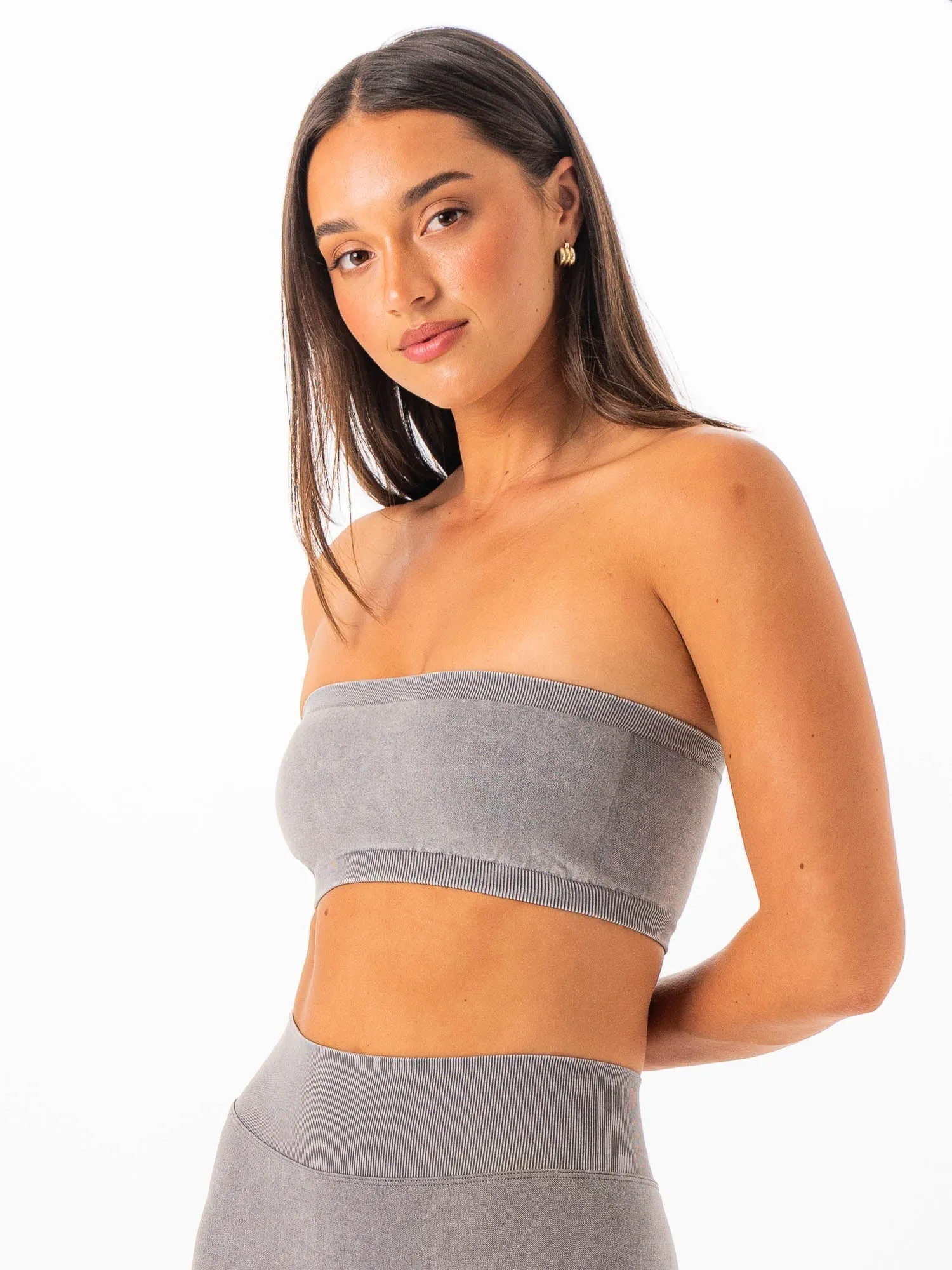 Stonewash Seamless Bandeau - Grey sold by Ryderwear product image thumbnail 3