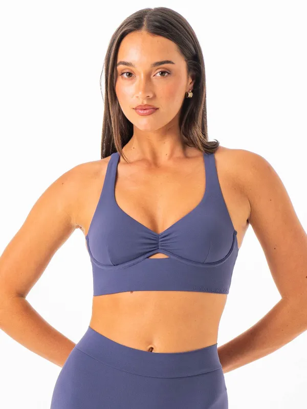 NKD Underwire Bra - Blue Steel sold by Ryderwear