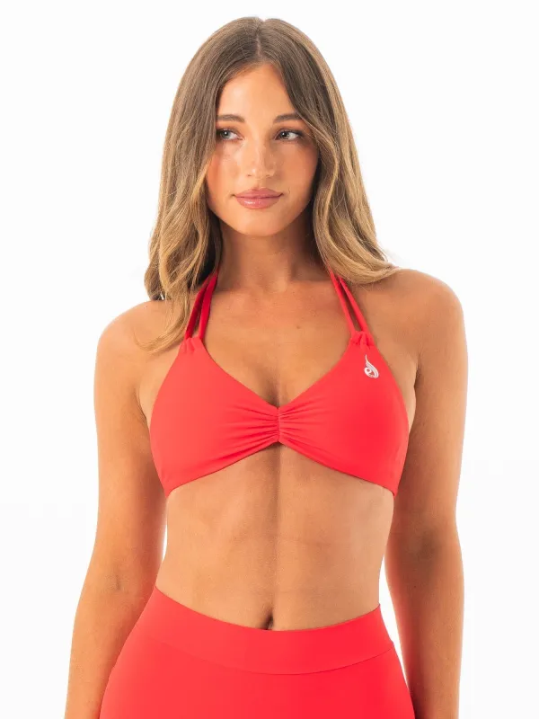 NKD Twin Strap Halter Bra - Watermelon Sugar sold by Ryderwear
