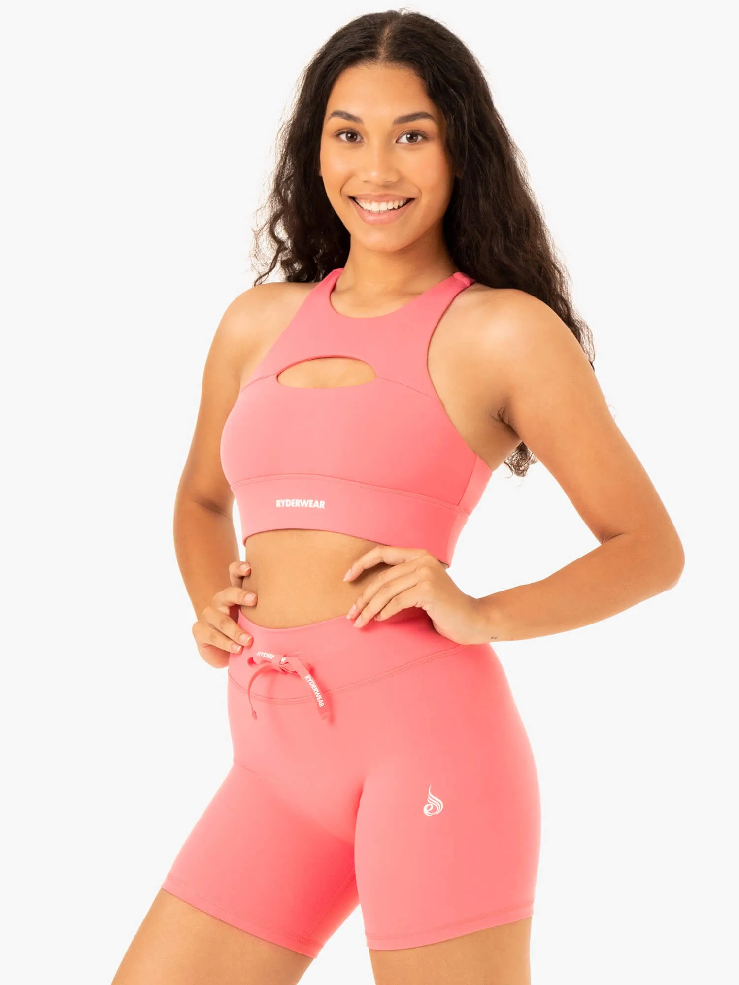 Replay Cut Out Sports Bra - Coral sold by Ryderwear product image thumbnail 3