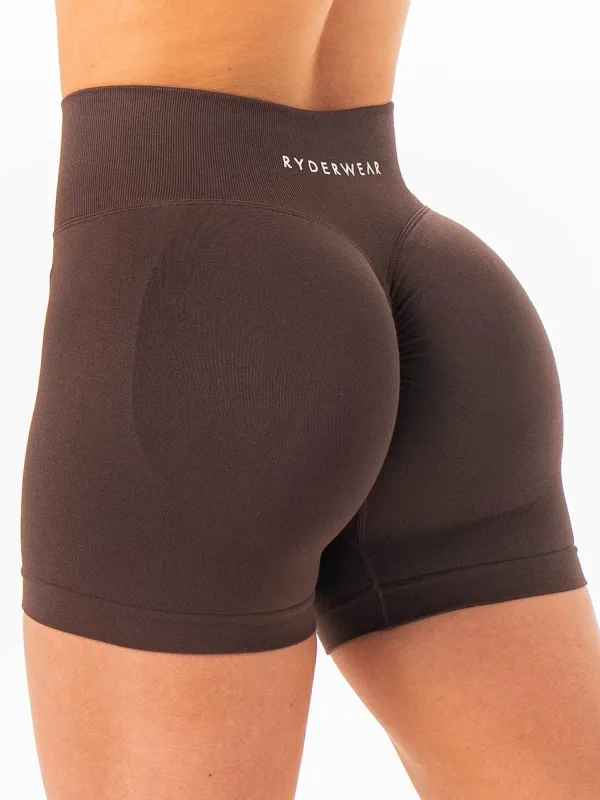 Sculpt Seamless Shorts - Chocolate sold by Ryderwear