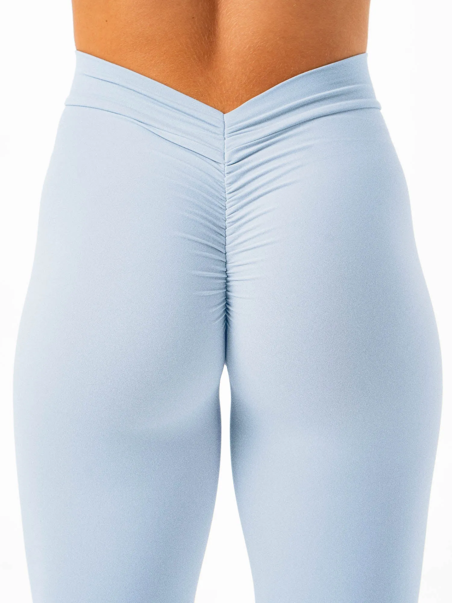 NKD V Scrunch Leggings - Sky Blue sold by Ryderwear product image thumbnail 4