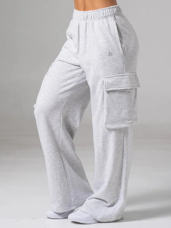 Cargo Track Pant - Snow Marl made by Ryderwear
