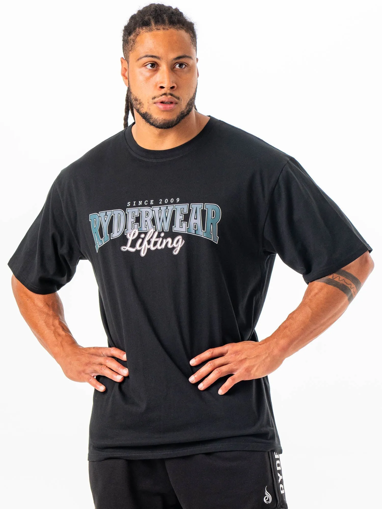 Lifting Oversized Tshirt - Black sold by Ryderwear product image thumbnail 4