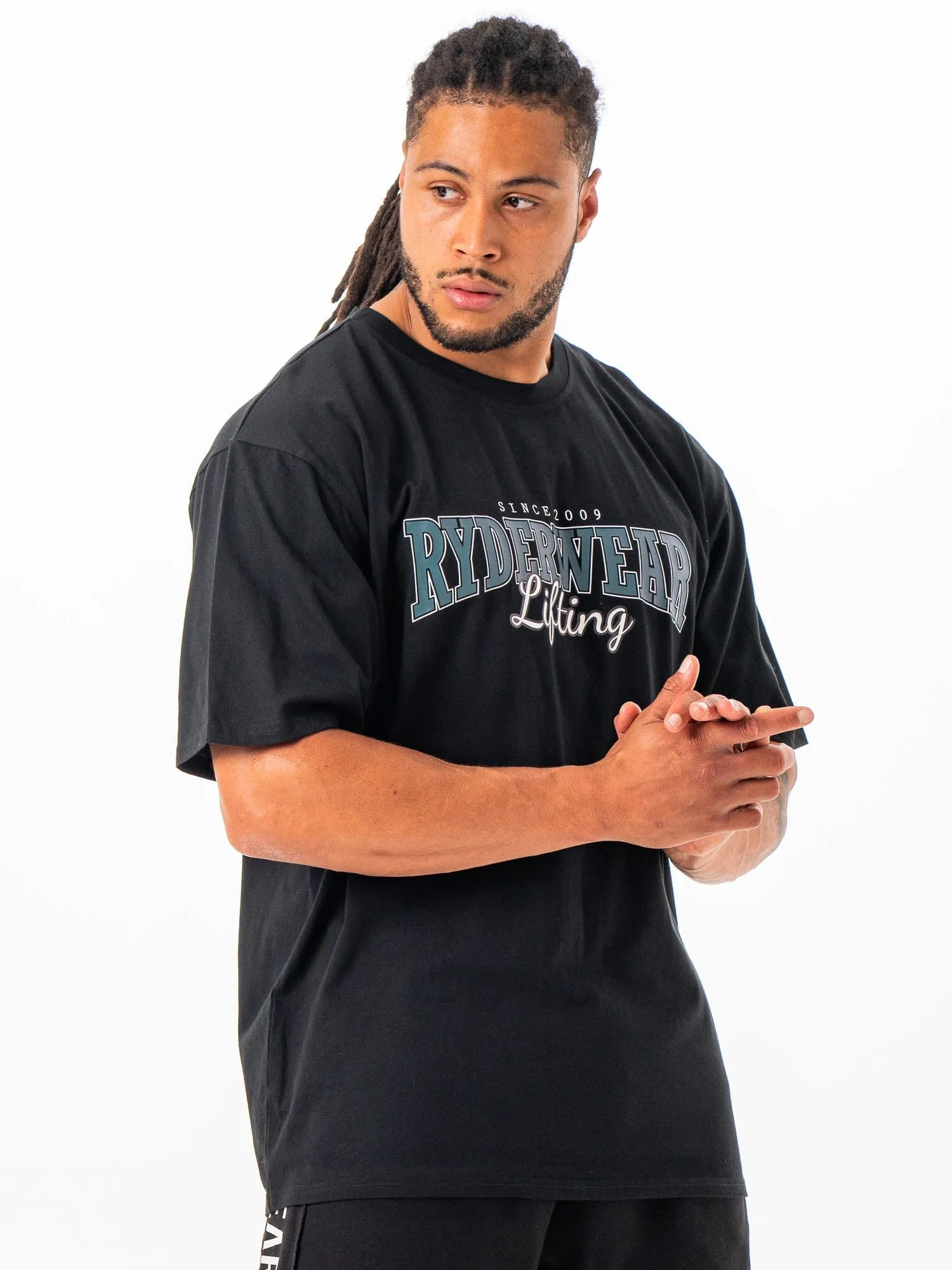 Lifting Oversized Tshirt - Black sold by Ryderwear product image thumbnail 5