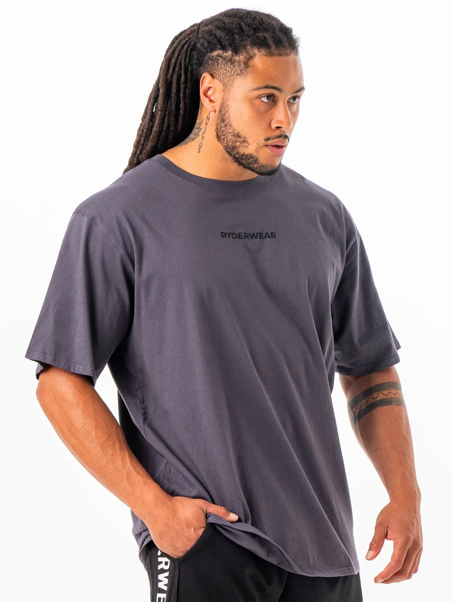 Ryderwear Oversized Tshirt - Charcoal sold by Ryderwear product image thumbnail 4