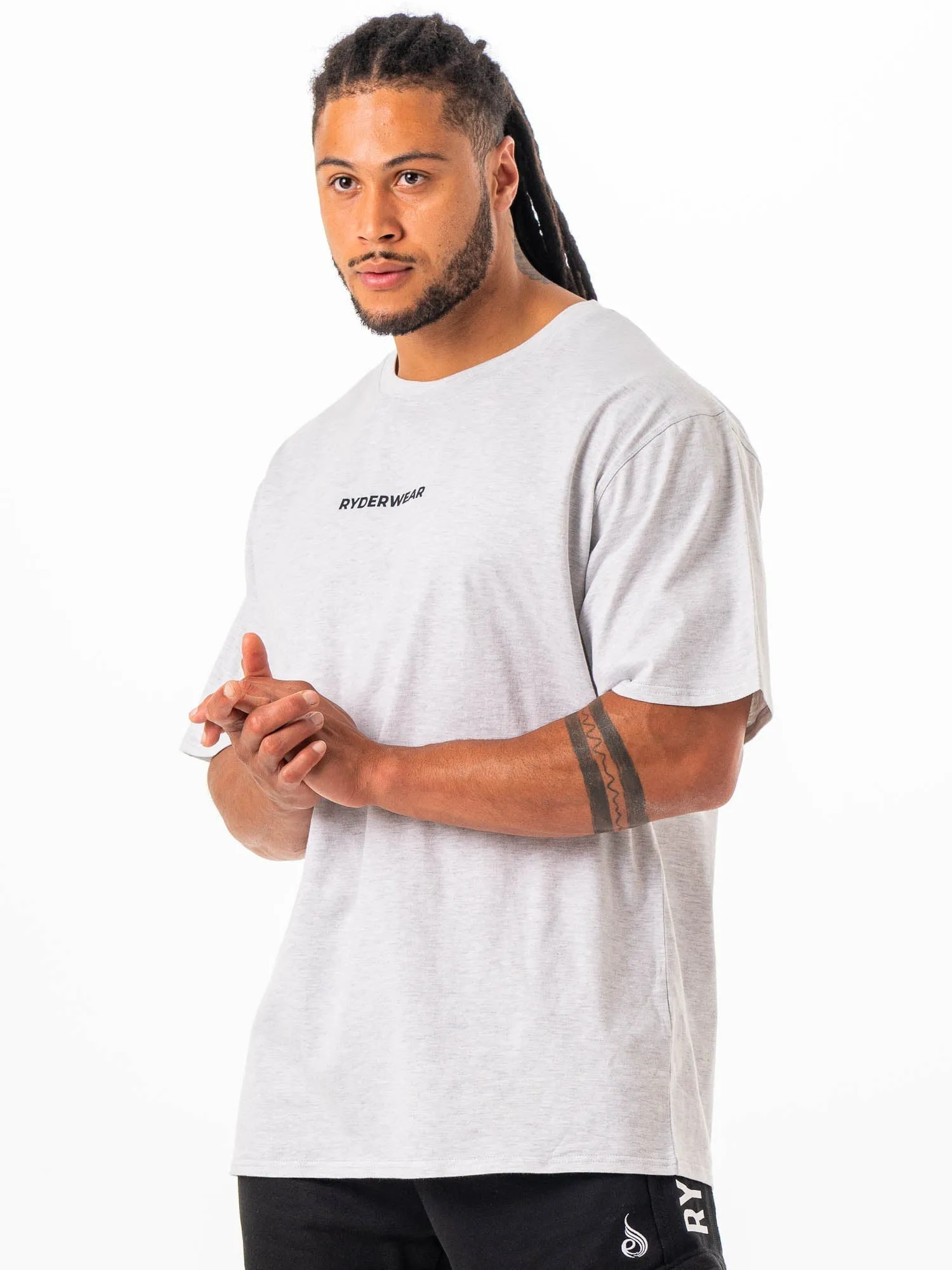 Ryderwear Oversized Tshirt - Snow Marl sold by Ryderwear product image thumbnail 3