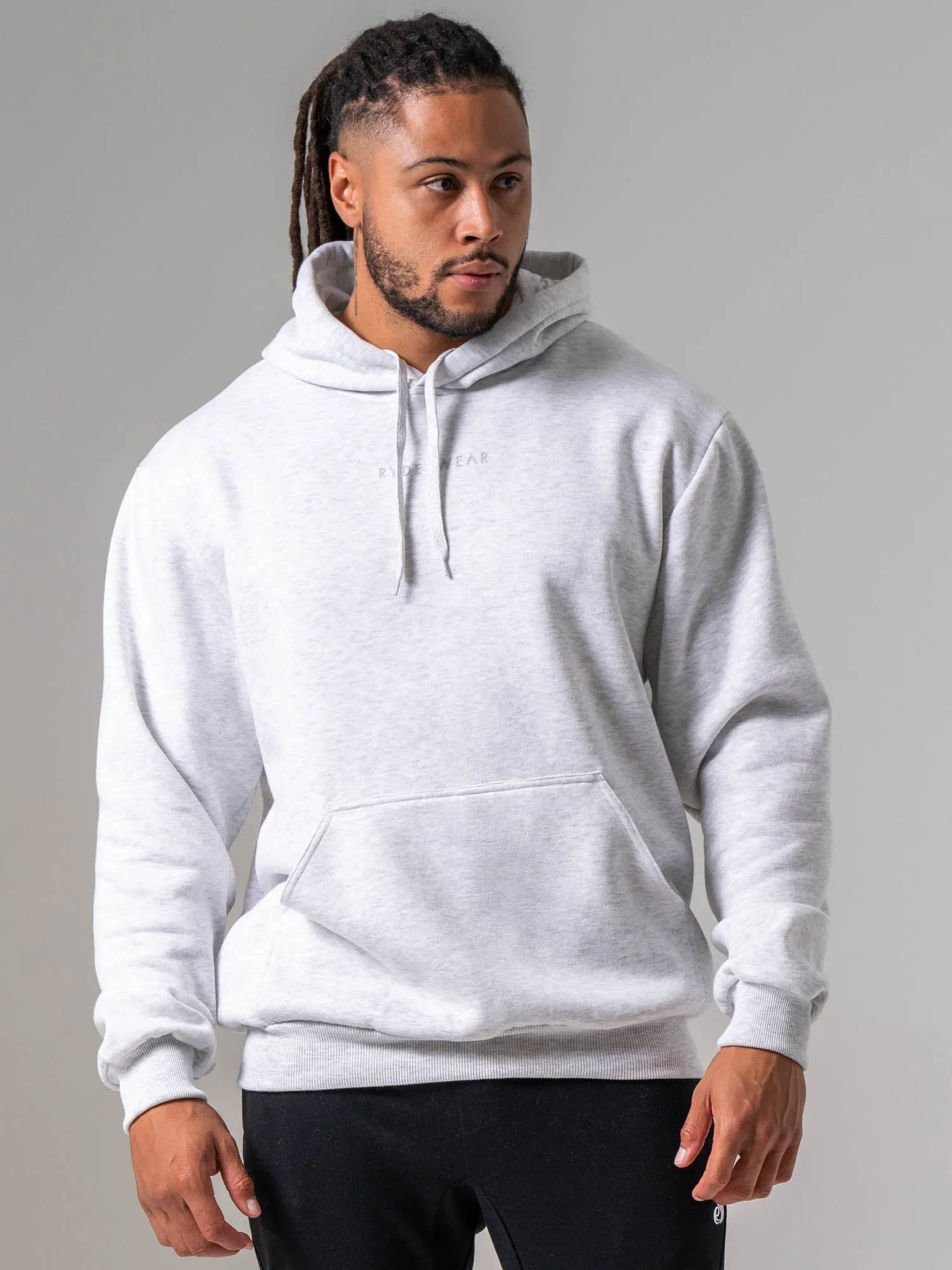 Ryderwear Essential Hoodie - Snow Marl sold by Ryderwear