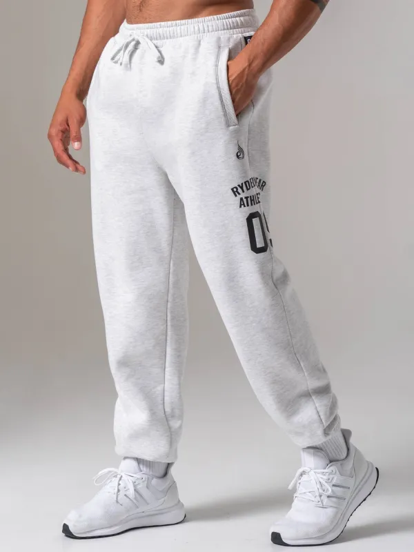 Athletic Track Pant - Snow Marl made by Ryderwear