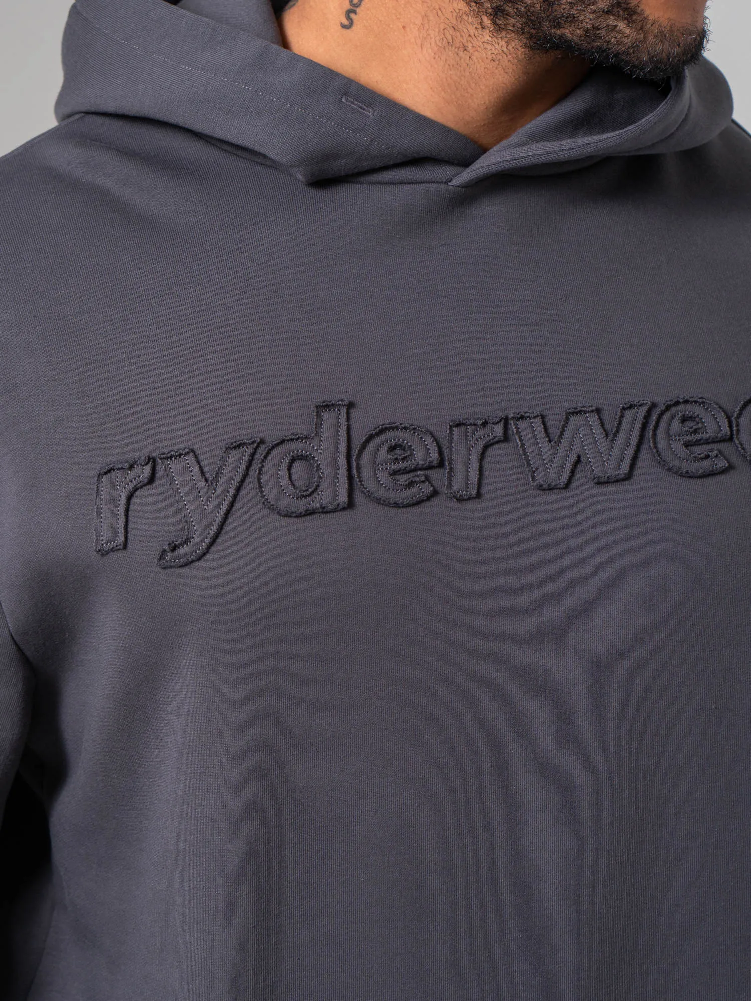Applique Hoodie - Charcoal sold by Ryderwear product image thumbnail 4