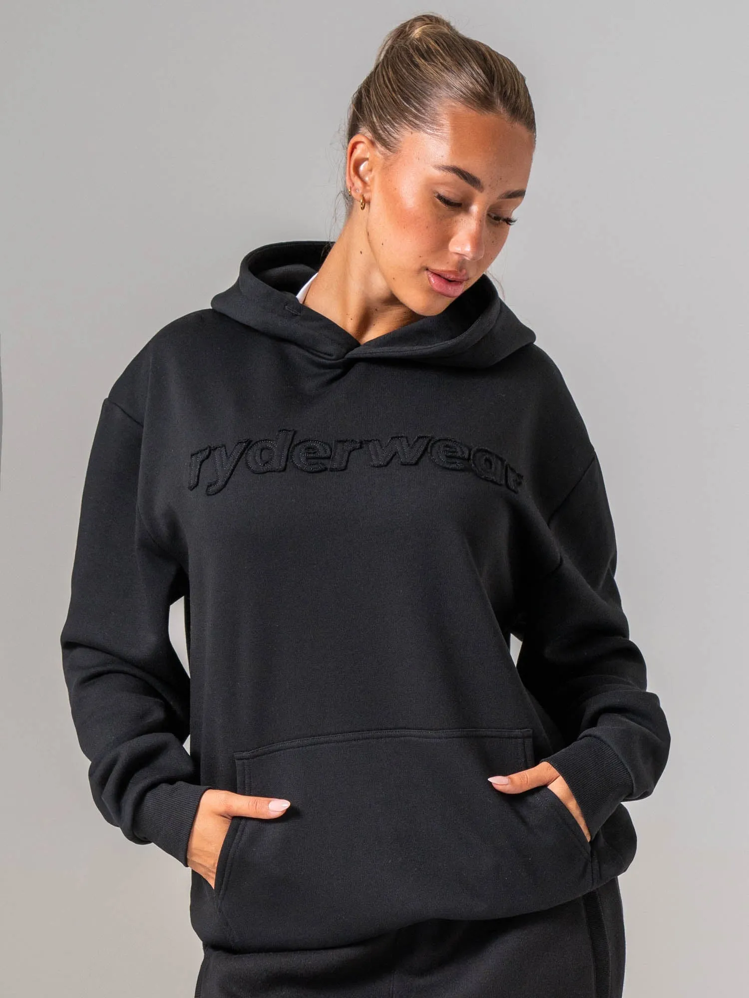 Applique Hoodie - Black sold by Ryderwear product image thumbnail 2