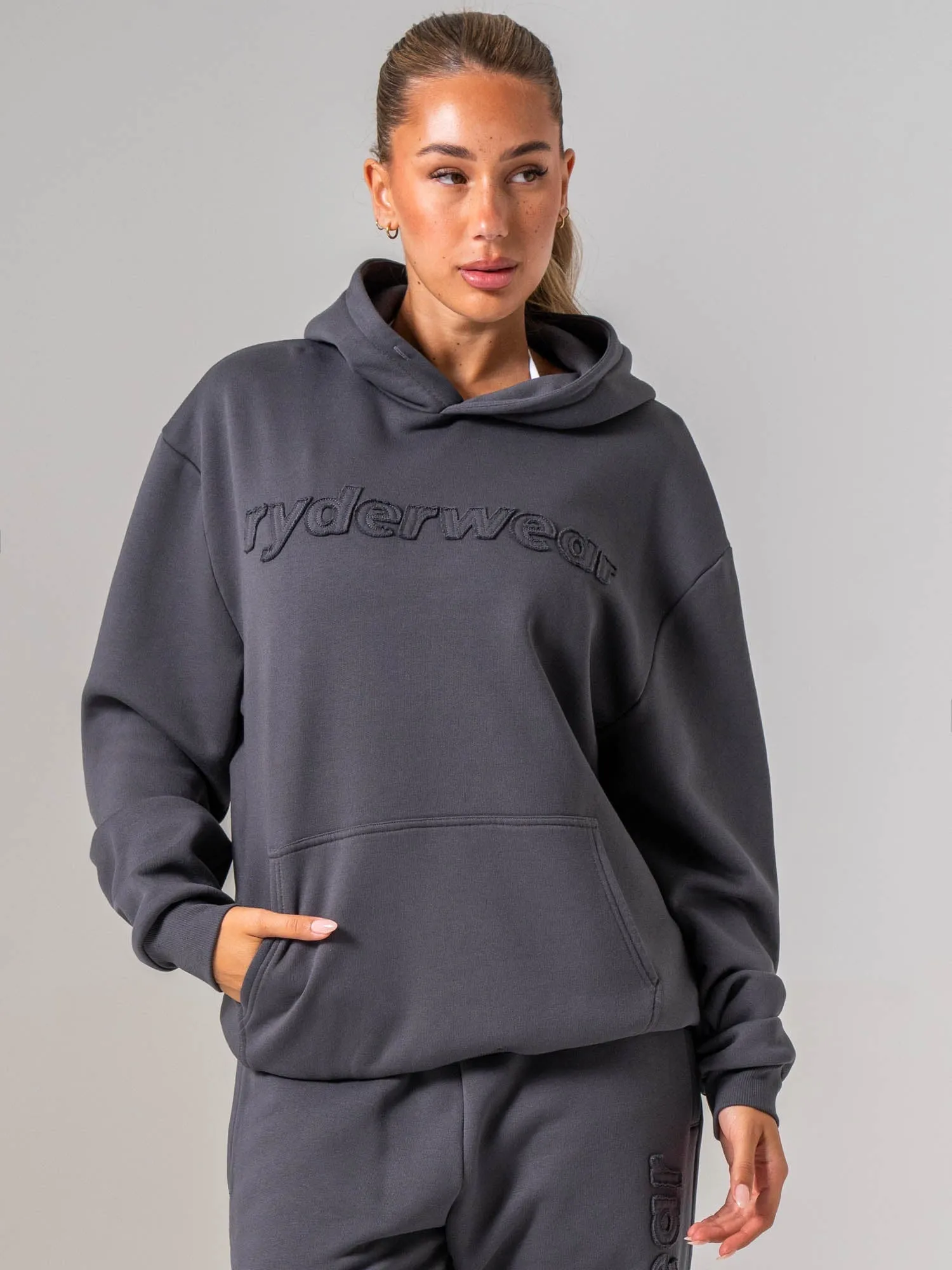 Applique Hoodie - Charcoal sold by Ryderwear product image thumbnail 2