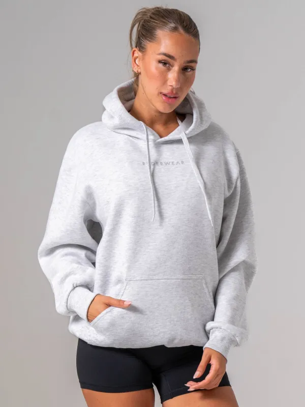 Ryderwear Essential Hoodie - Snow Marl made by Ryderwear