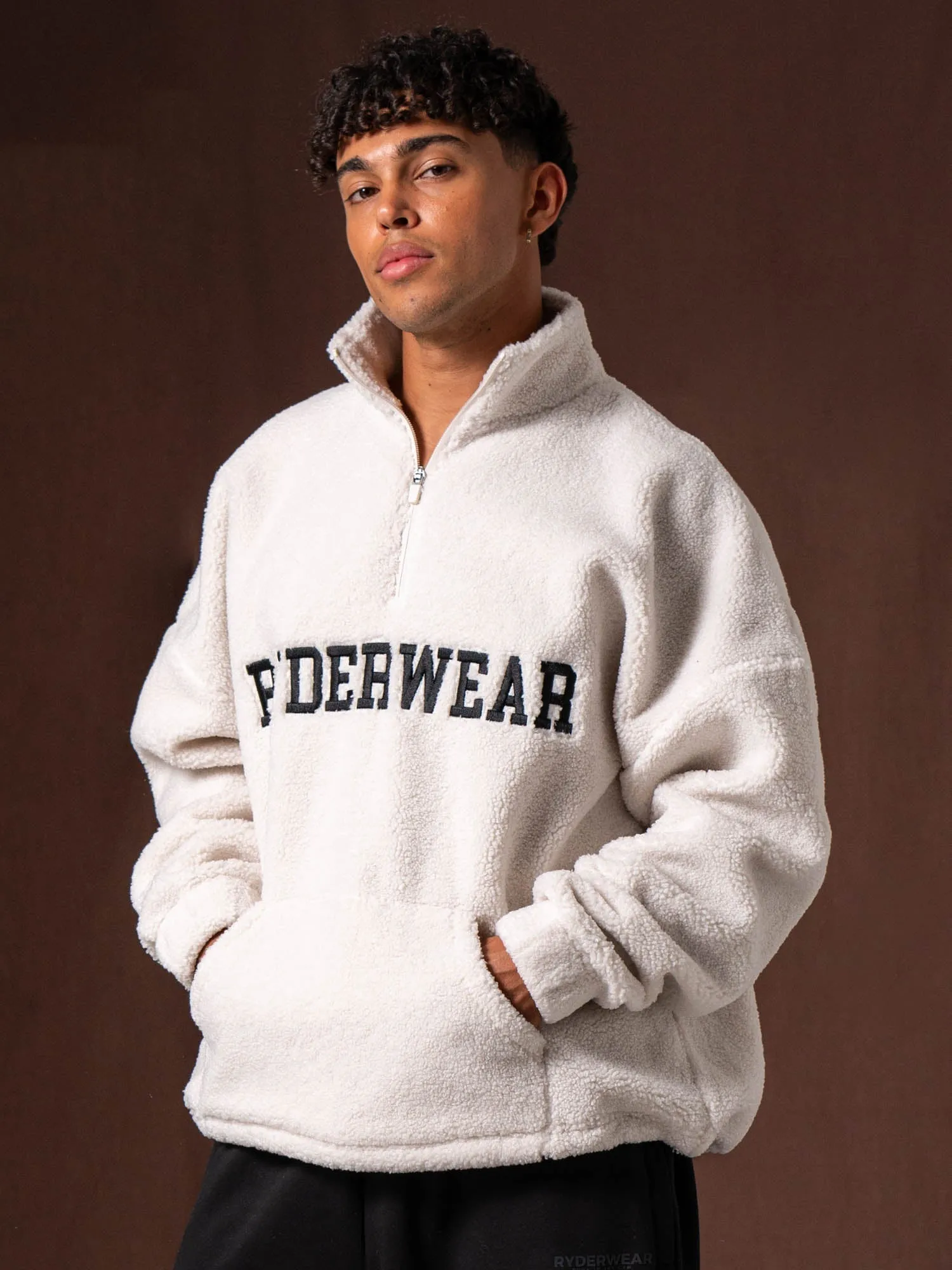 Unisex Teddy Jumper - Bone sold by Ryderwear product image thumbnail 4