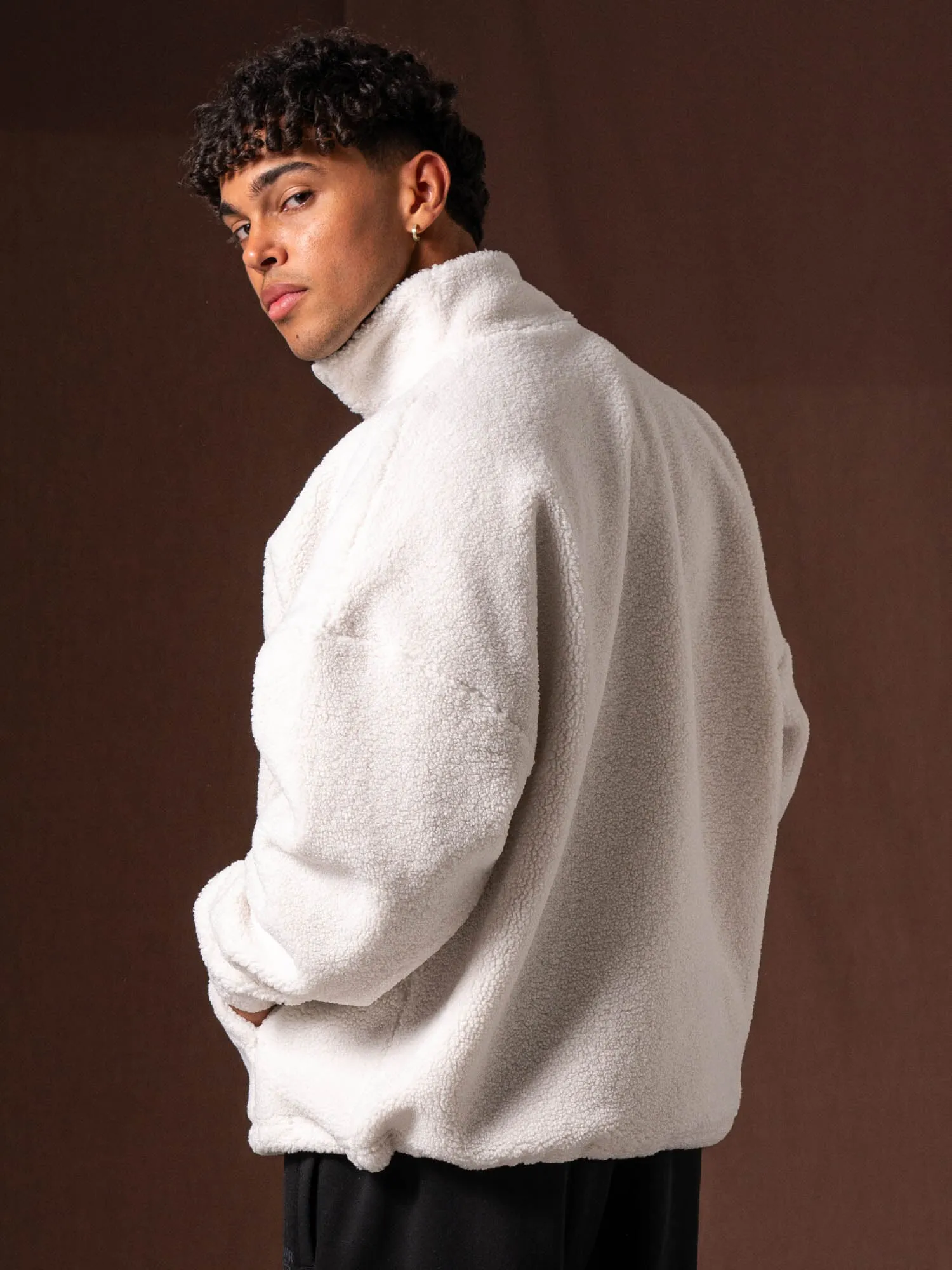 Unisex Teddy Jumper - Bone sold by Ryderwear product image thumbnail 5
