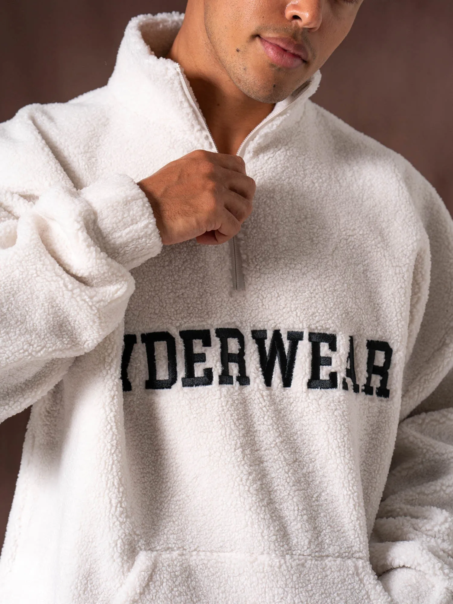 Unisex Teddy Jumper - Bone sold by Ryderwear product image thumbnail 2