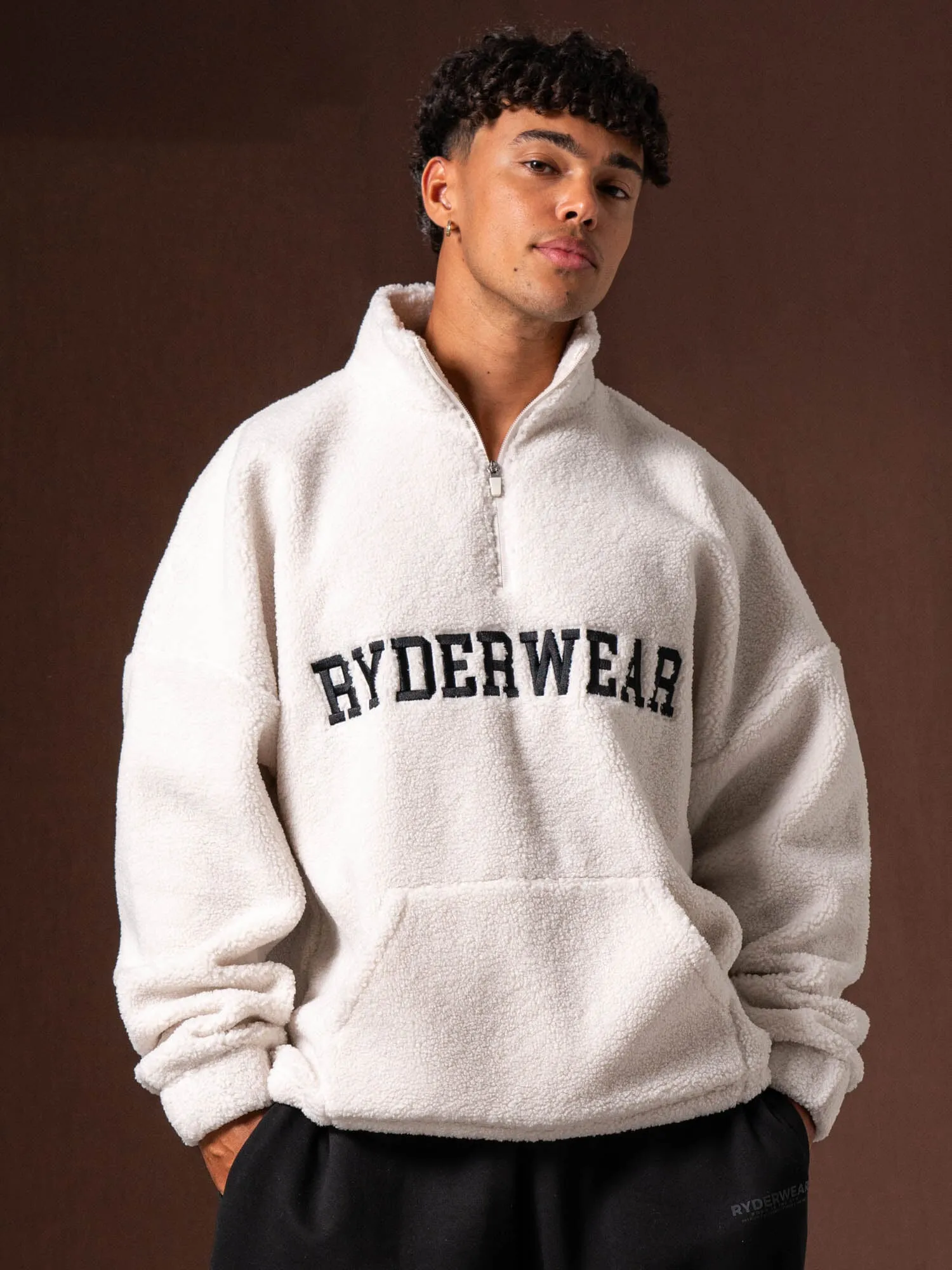 Unisex Teddy Jumper - Bone sold by Ryderwear product image thumbnail 3