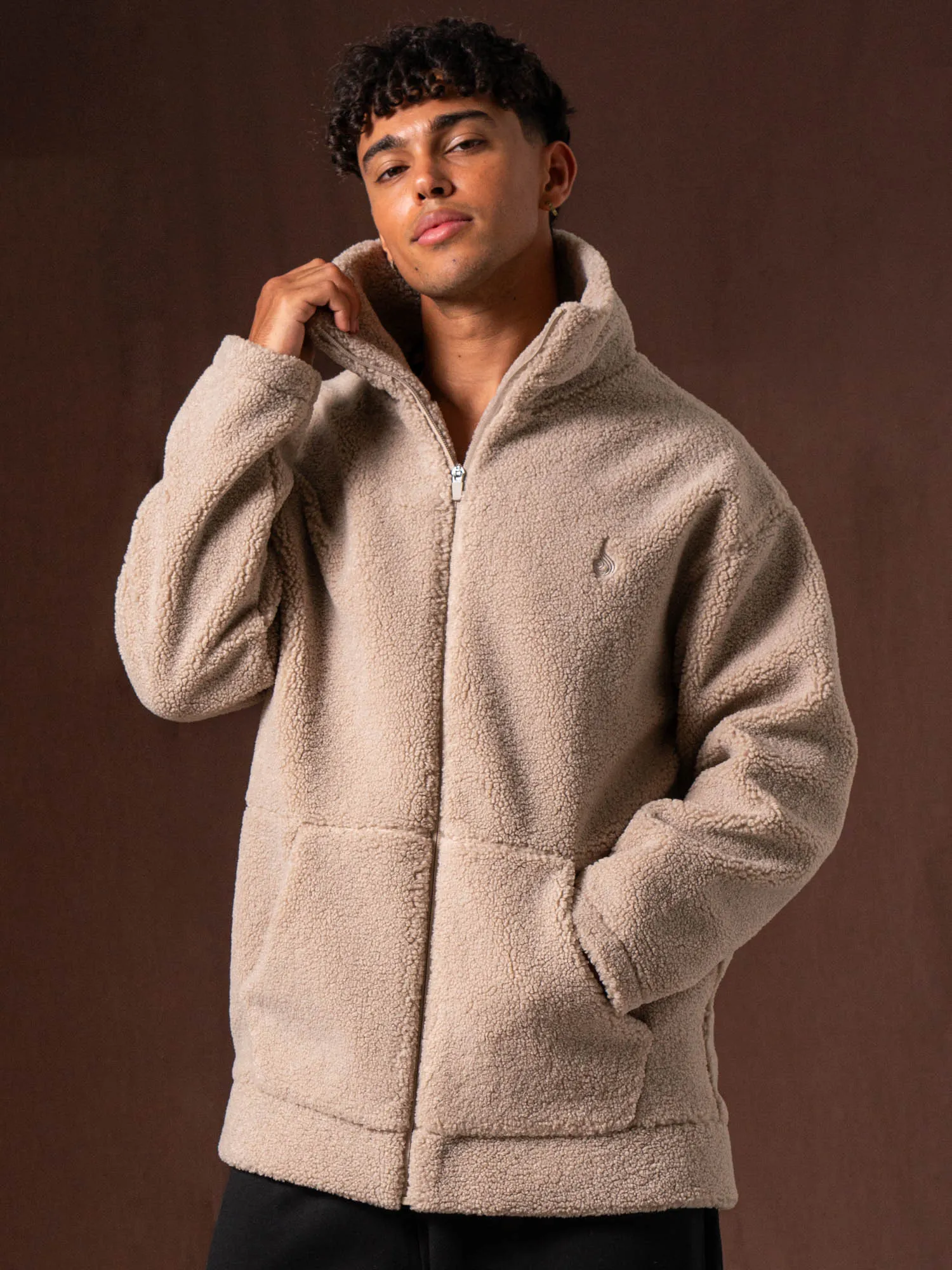 Teddy Jacket - Taupe sold by Ryderwear product image thumbnail 3